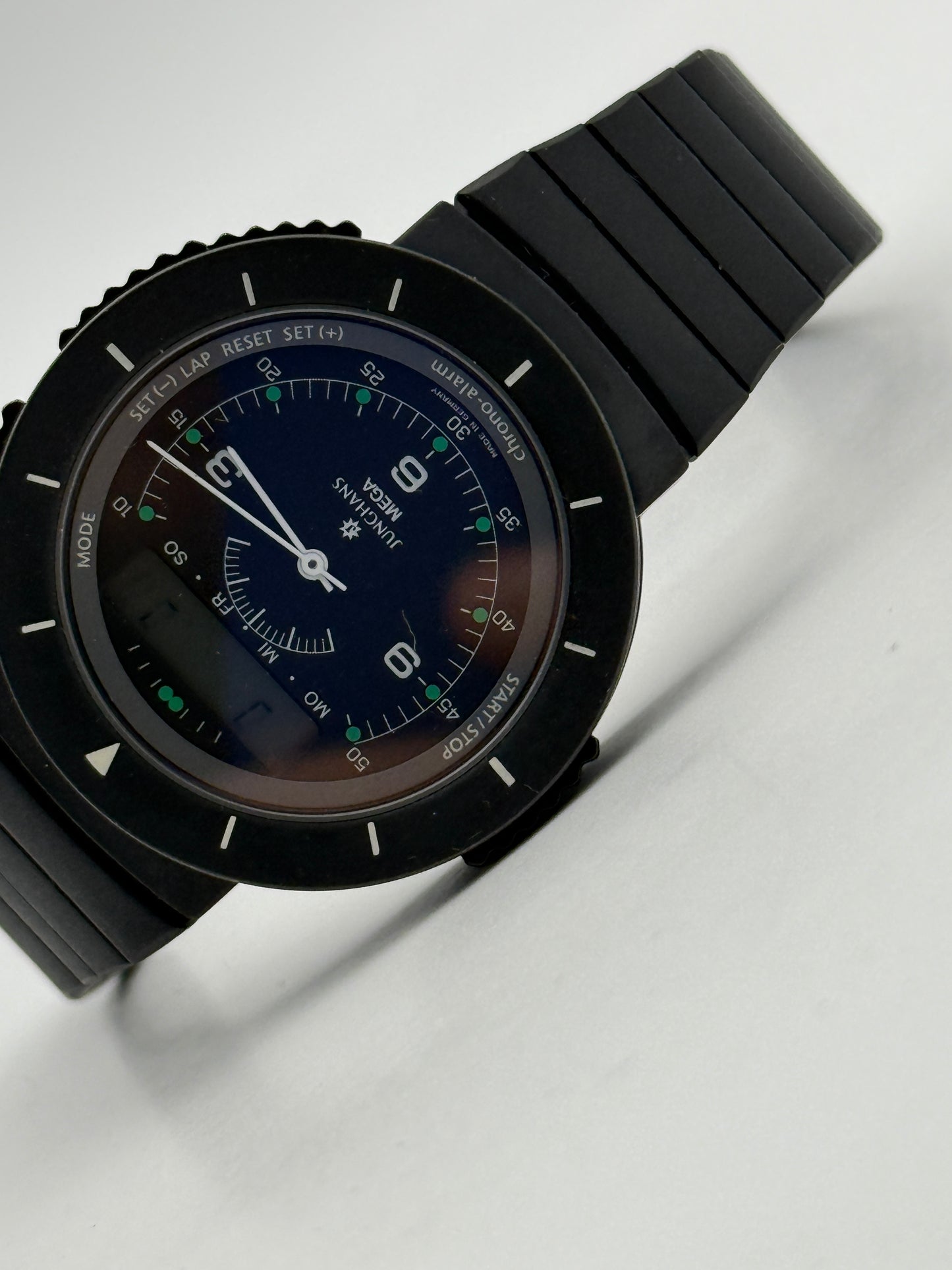 Junghans mega quartz watch rare 40mm
