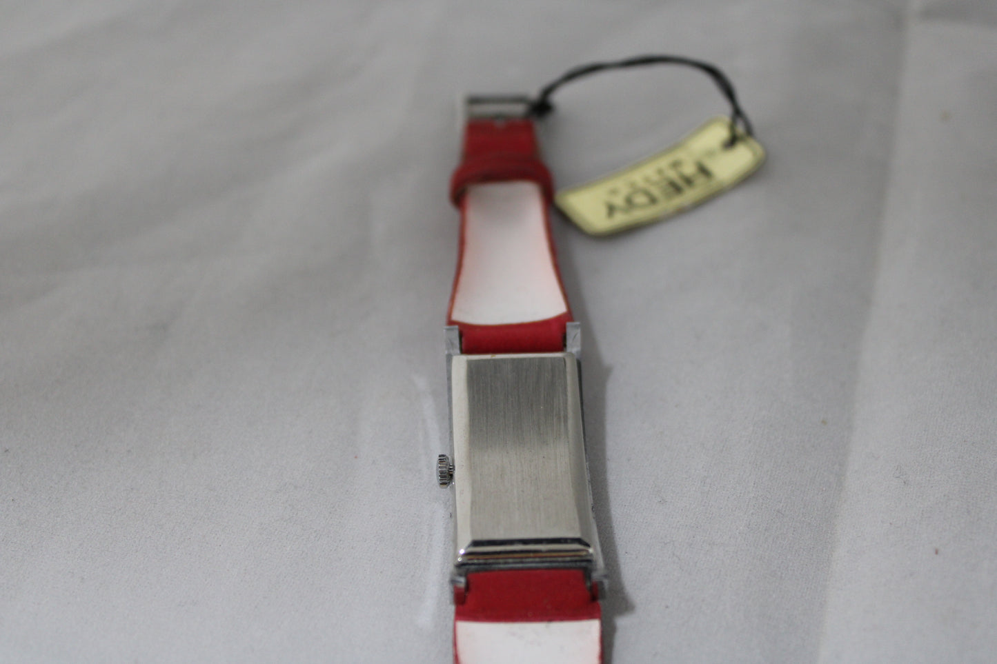 hedy watch manual wind tonneau 18mm