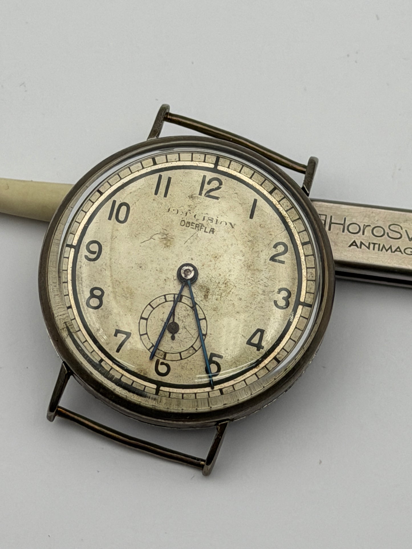 precision oberfla 35mm militare watch vintage