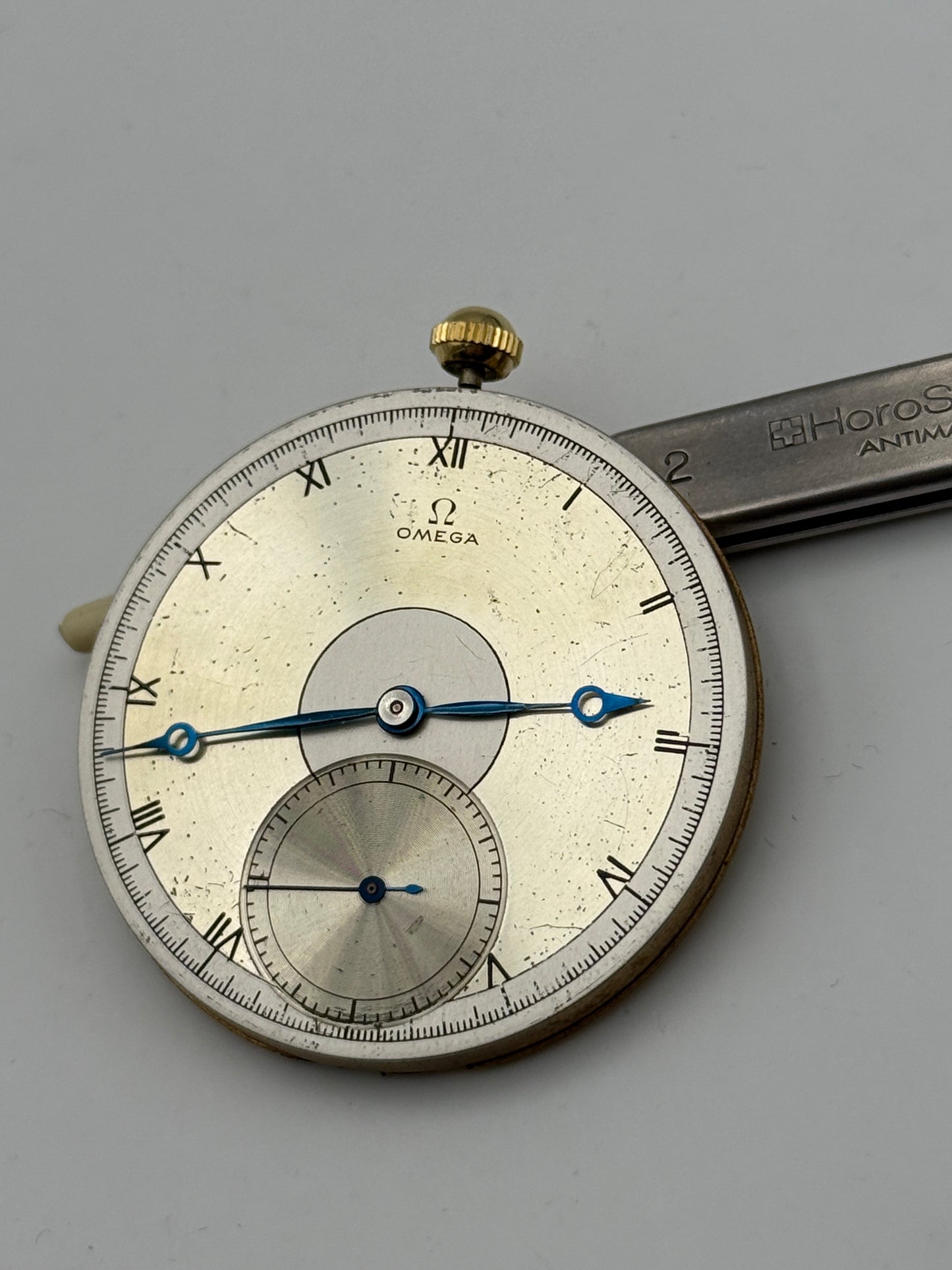 Omega pocket watch big eye 37.5l17p movement movimento