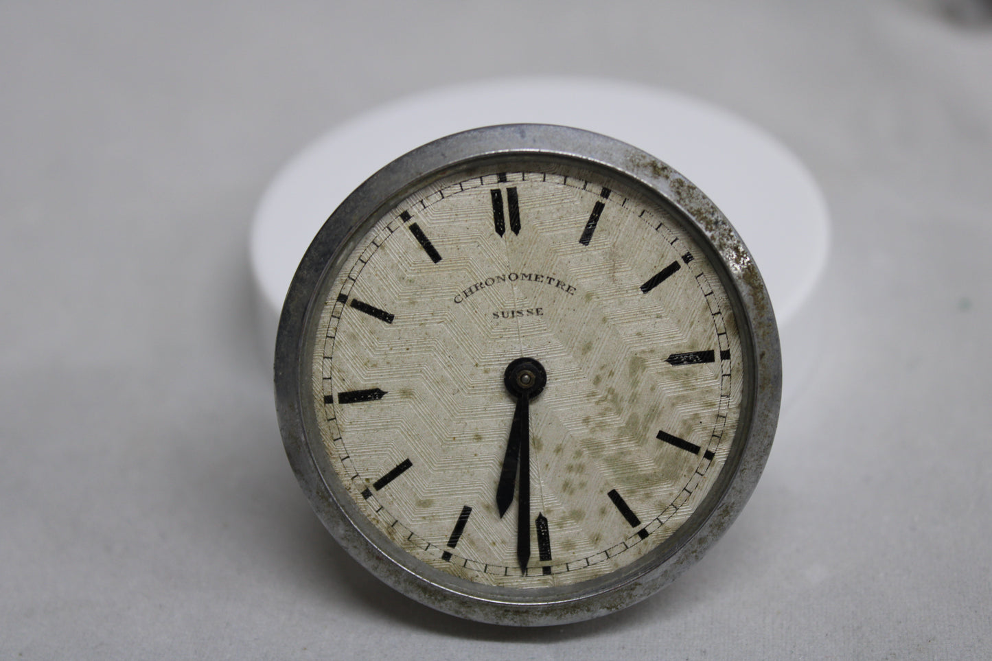 Chronographe Suisse Cie table clock movement movimento