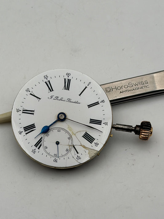 a.dubois bandelier 40mm pocket watch movement movimento