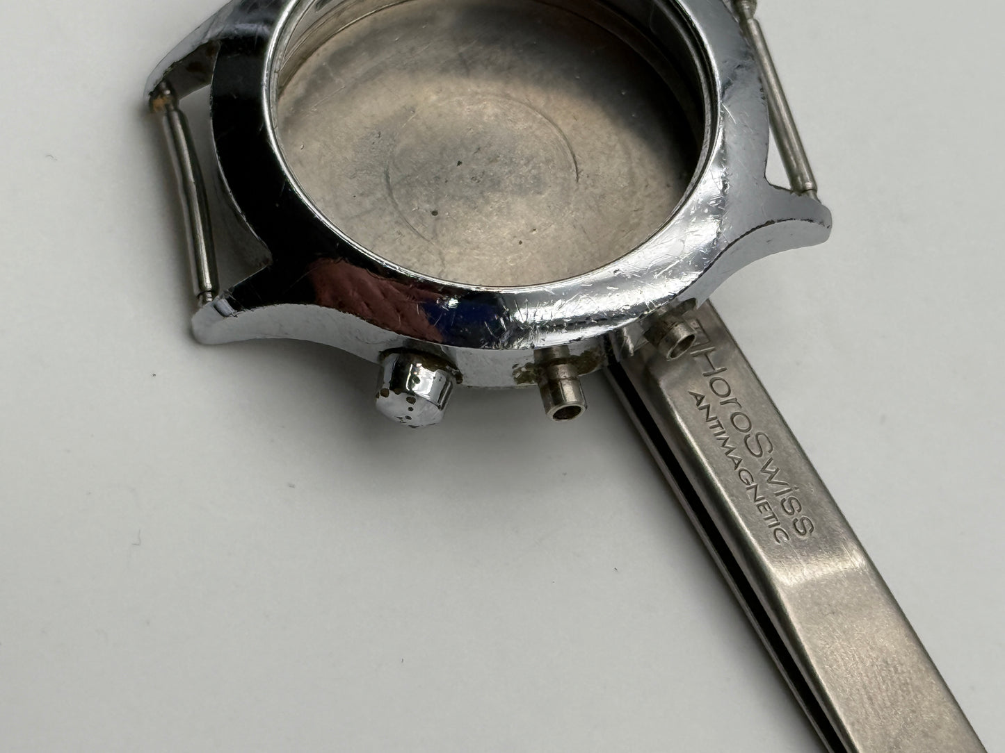poljot chrono 3133 38mm cassa case