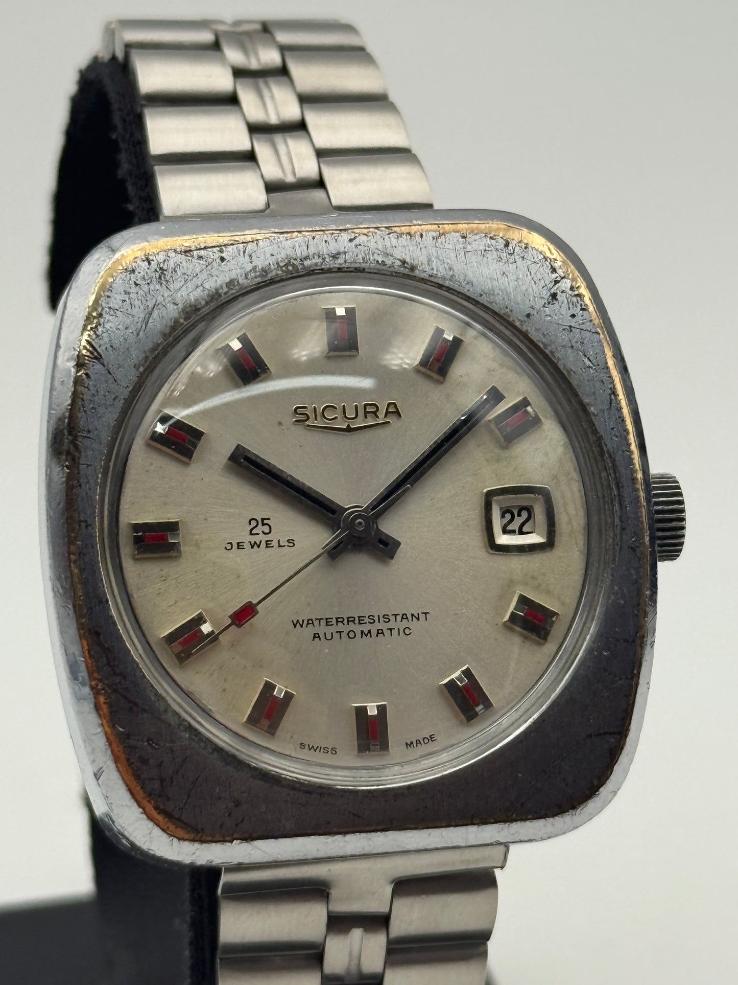 sicura automatic 25 jewels 39mm
