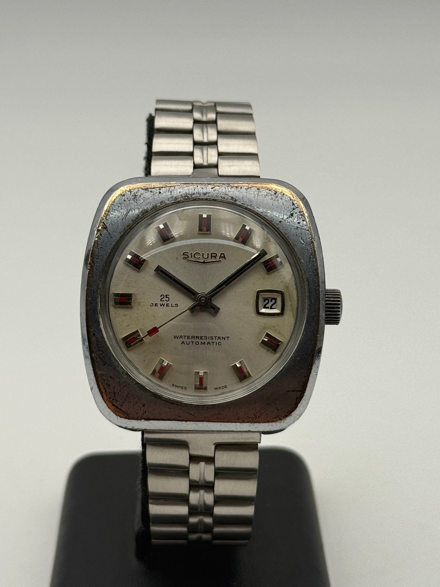 sicura automatic 25 jewels 39mm