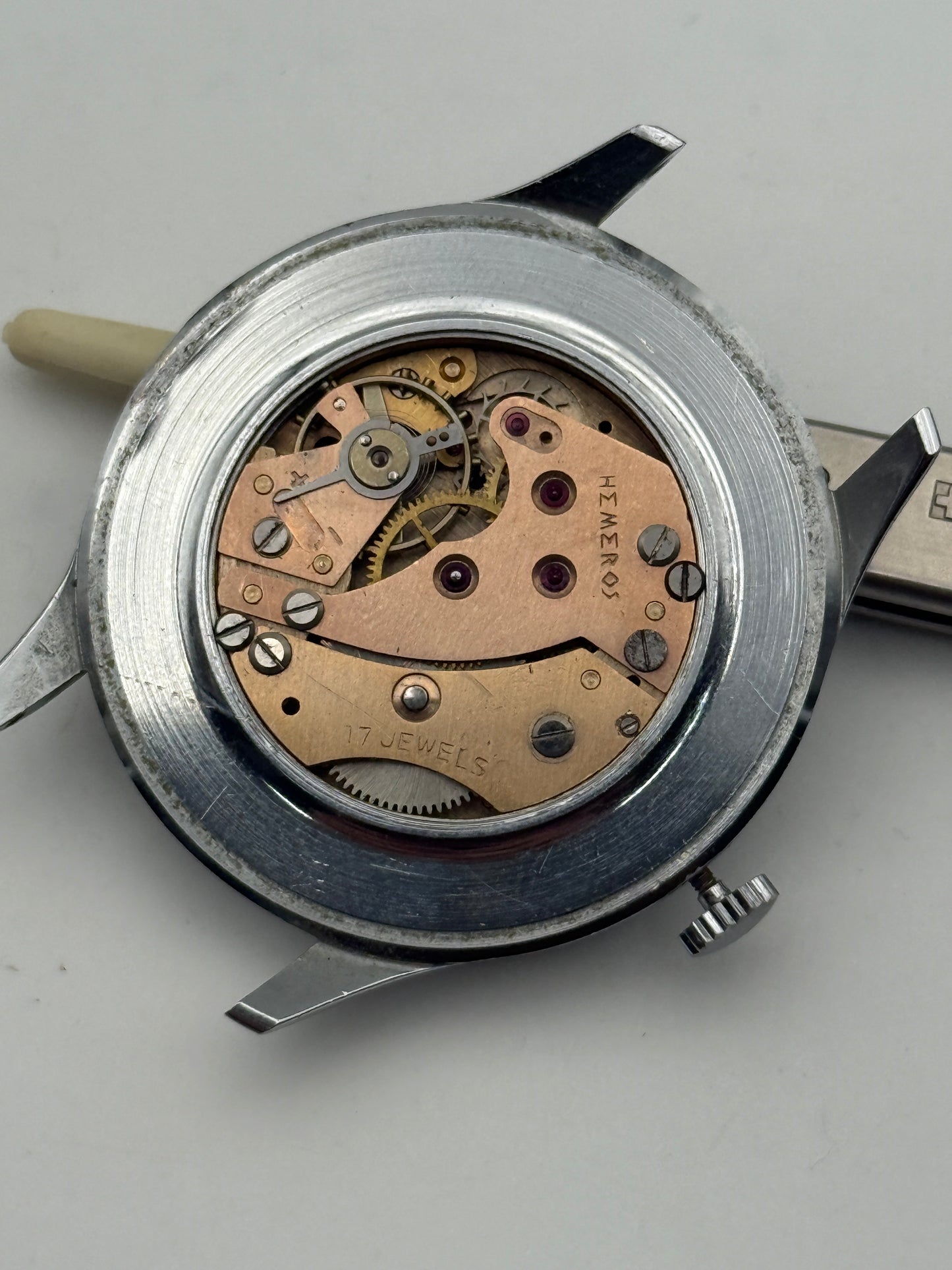 hemeros 37mm vintage watch manual wind