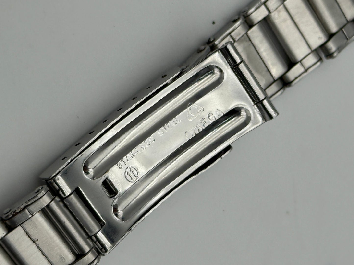 omega no.11 18mm bracciale bravelet vintage riveted rivettato