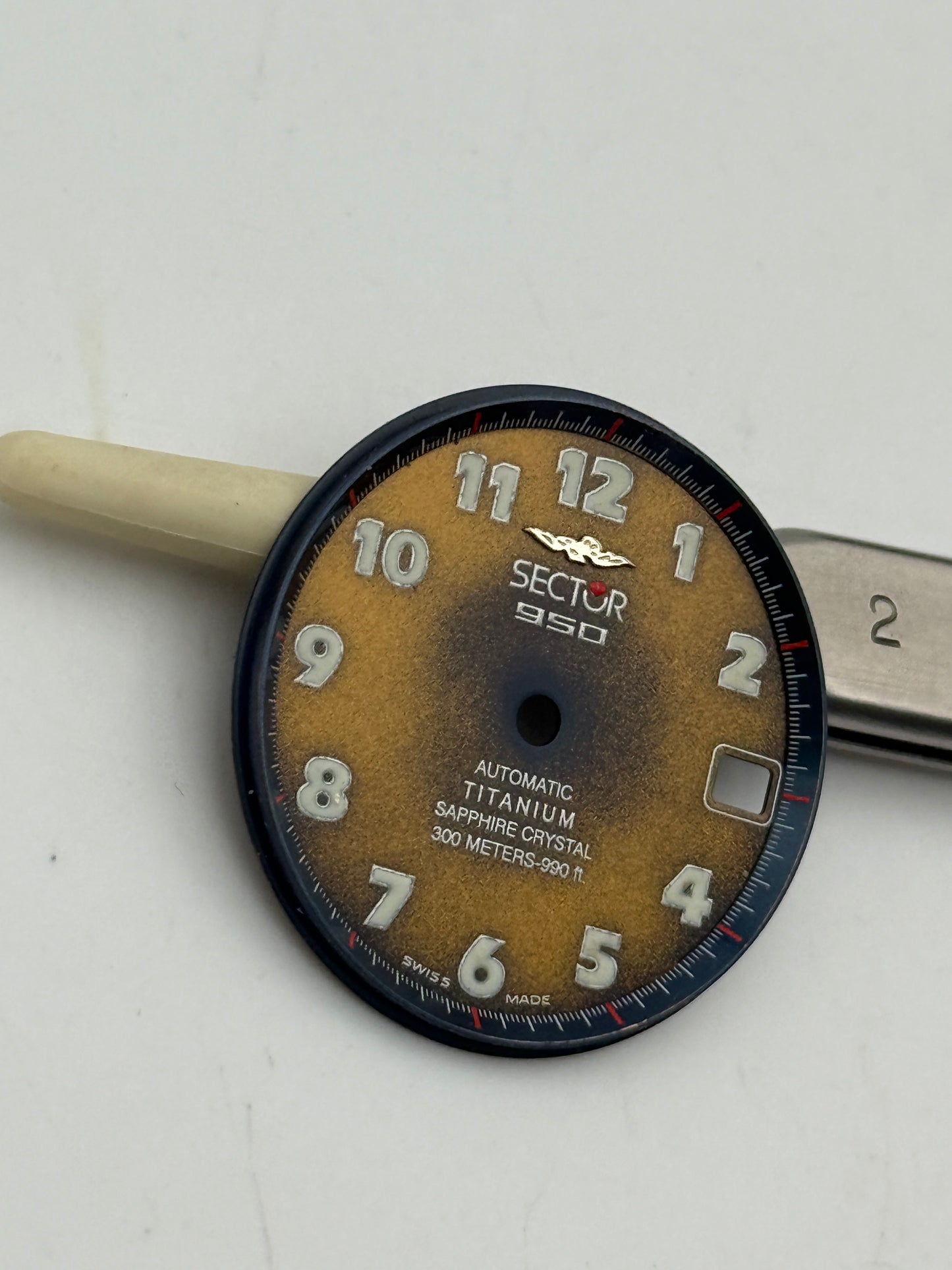 sector 950 automatic  titanium eta 2824-2 27.5mm dial quadrante