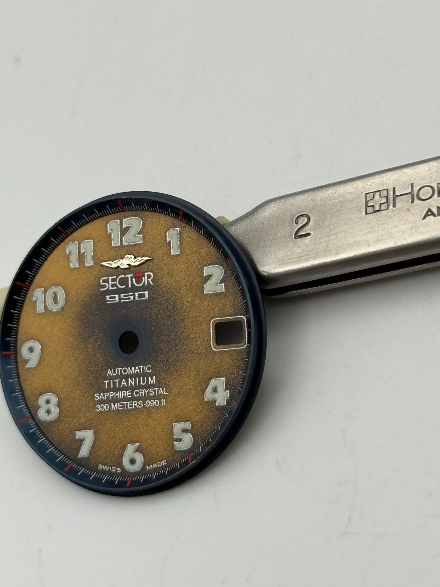 sector 950 automatic  titanium eta 2824-2 27.5mm dial quadrante