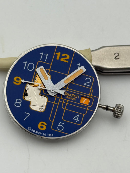 swatch autoquartz movement movimento rare vintage