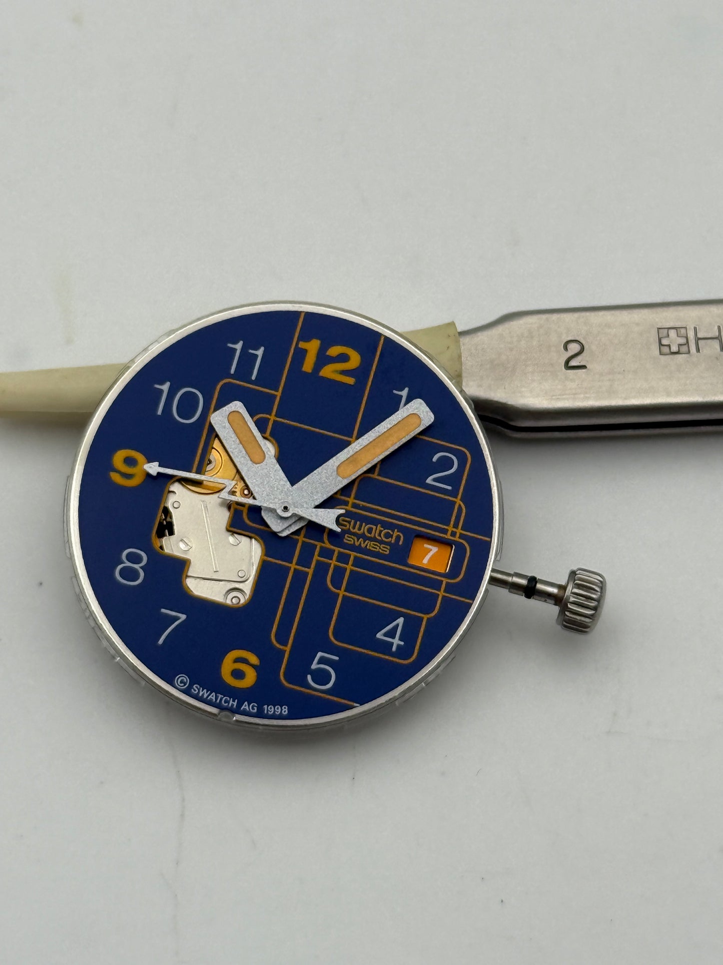 swatch autoquartz movement movimento rare vintage