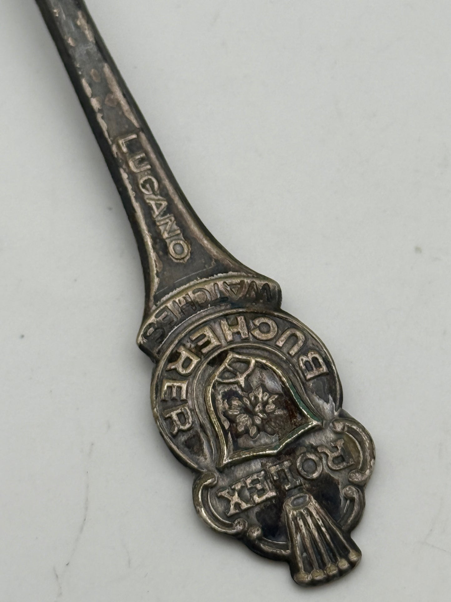 rolex cucchiaino teaspoon bucherer lugano vintage silver gadget