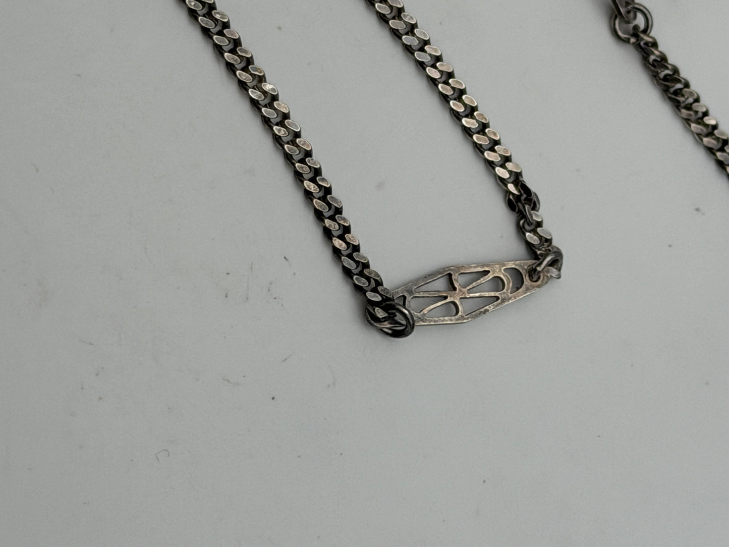 catena in argento 0,900 silver pocket watch chain orologio da tasca vintage
