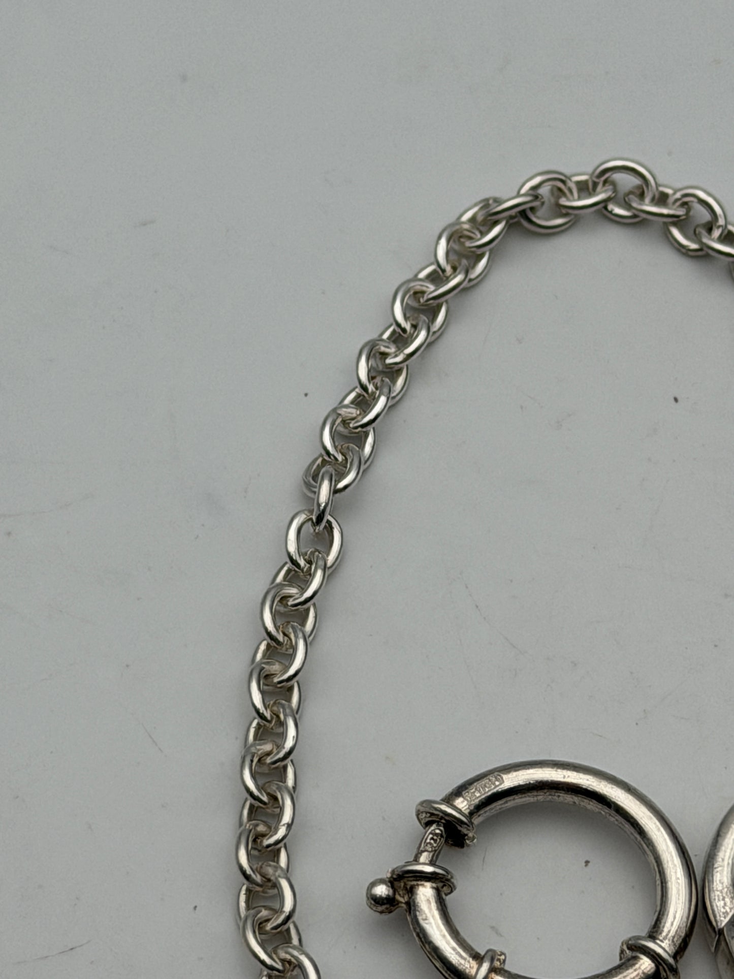 catena in argento 0,900 silver pocket watch chain orologio da tasca vintage