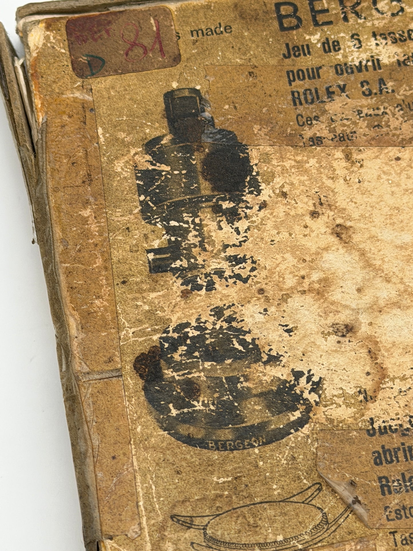 bergeon no.5538 8 tasseaux for rolex s.a. tasselli apertura rolex con innesto