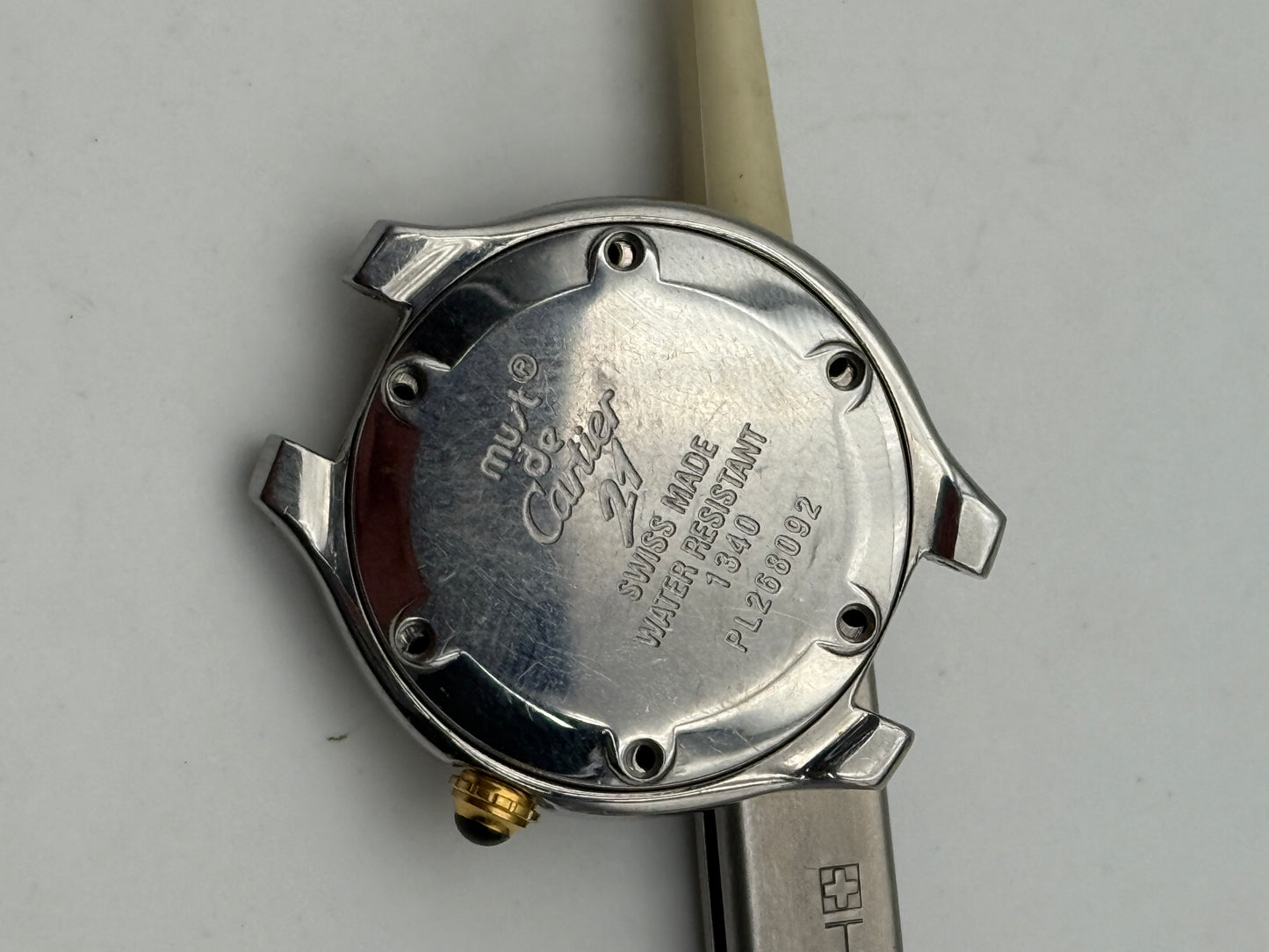 cartier must de cartier 21 1340 28mm cassa case swiss made