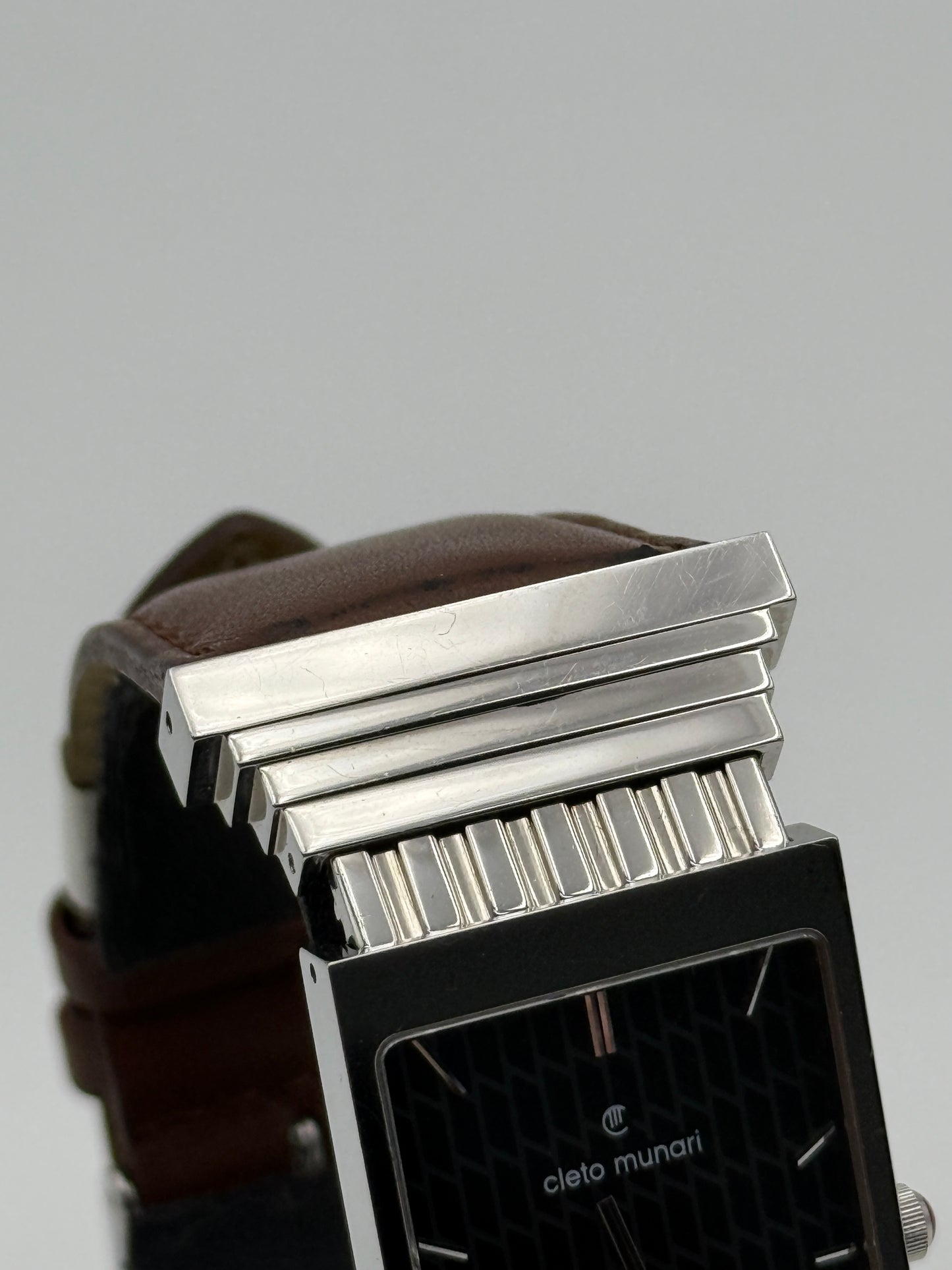 Cleto Munari Raro Orologio Disegnato da Hans Hollein  Per Cleto Munari Nel 1995