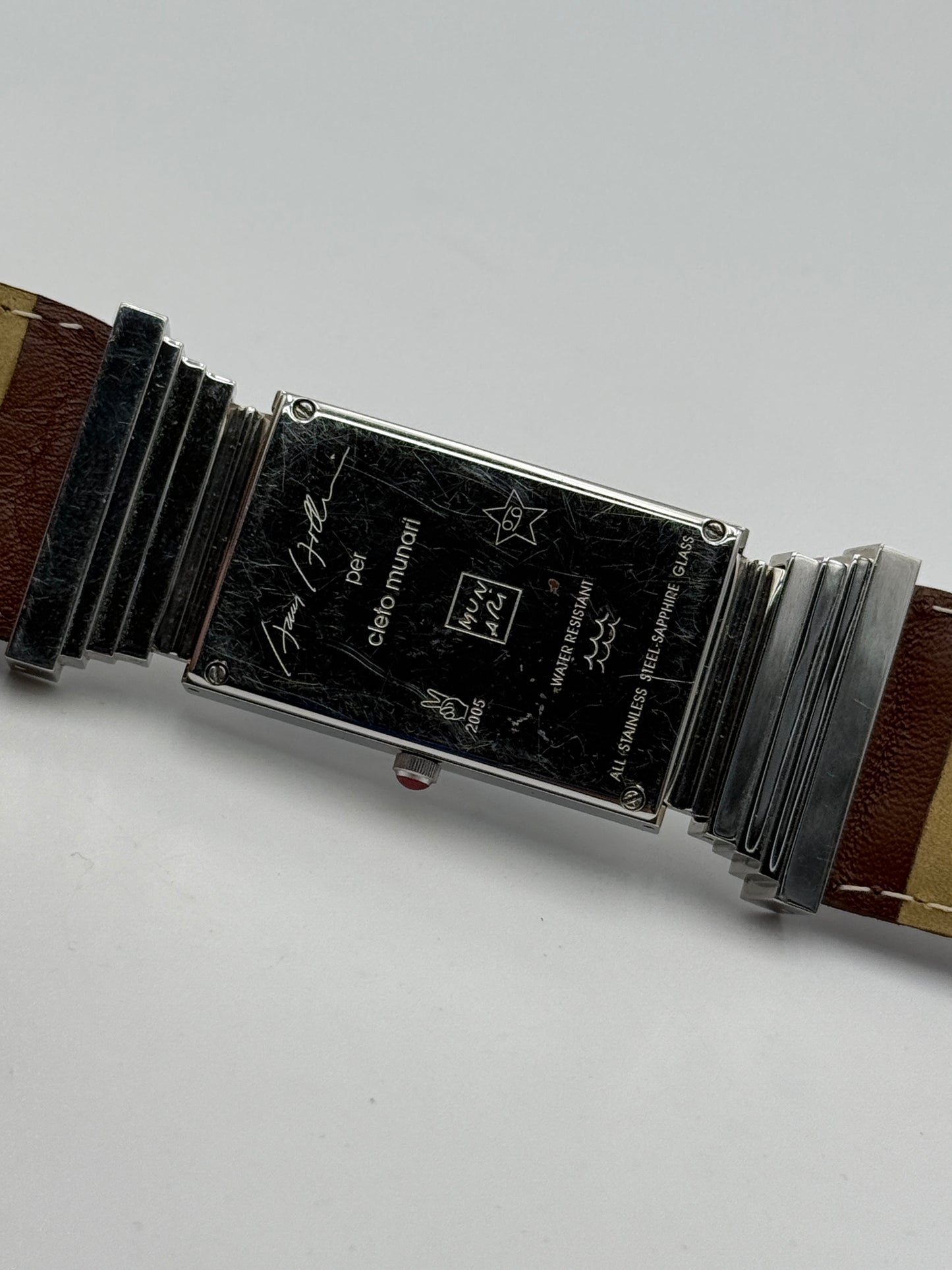 Cleto Munari Raro Orologio Disegnato da Hans Hollein  Per Cleto Munari Nel 1995