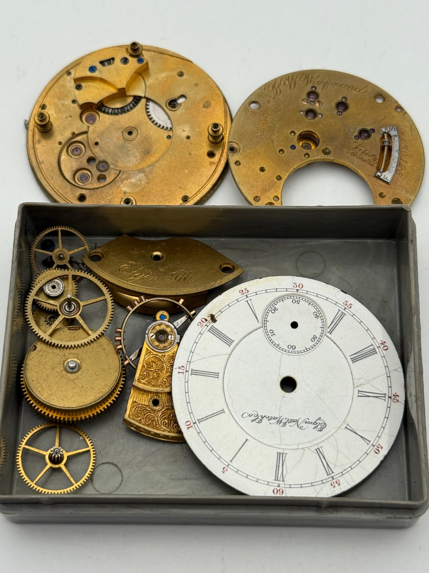 elgin natl watch co 45,5mm pocket watch movement movimento