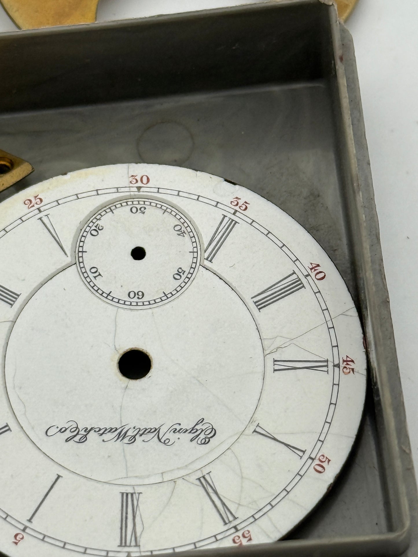 elgin natl watch co 45,5mm pocket watch movement movimento