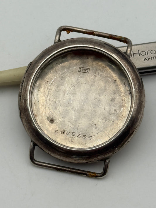 omega grand prix paris 1900 argento silver 935 36mm rare cassa case