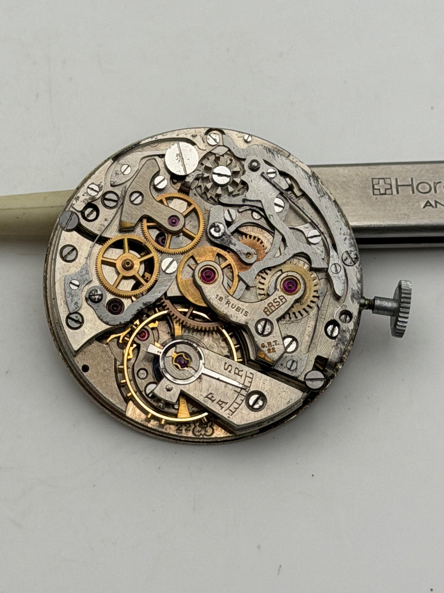 arsa valjoux 22 chronograph movement movimento