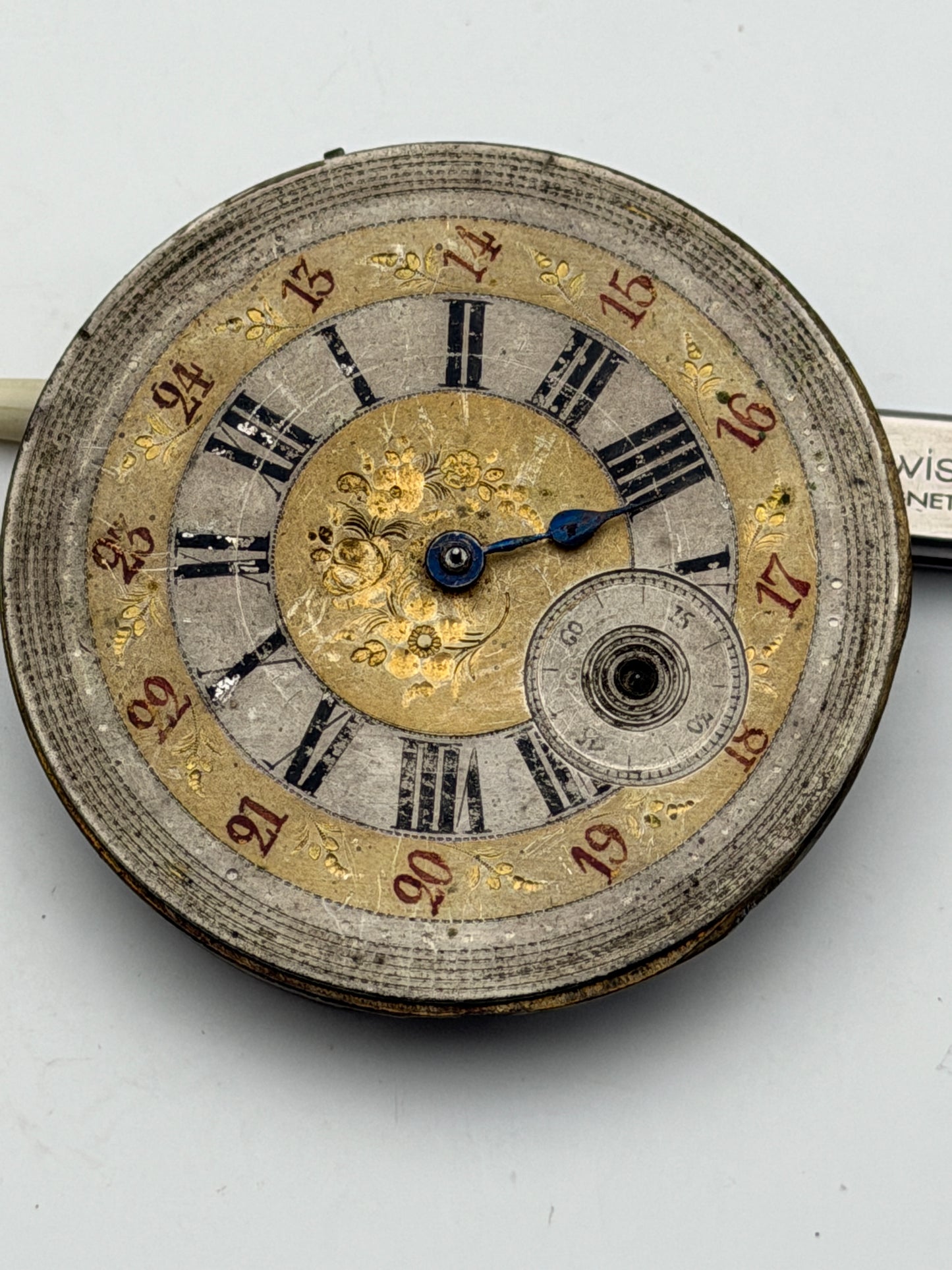 anonimo cilindro 53.8mm pocket watch movement movimento cylinder