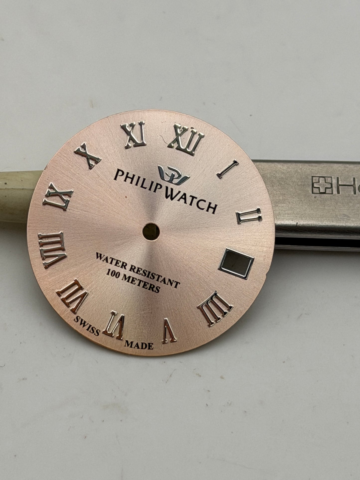 philip watch 25mm dial quadrante