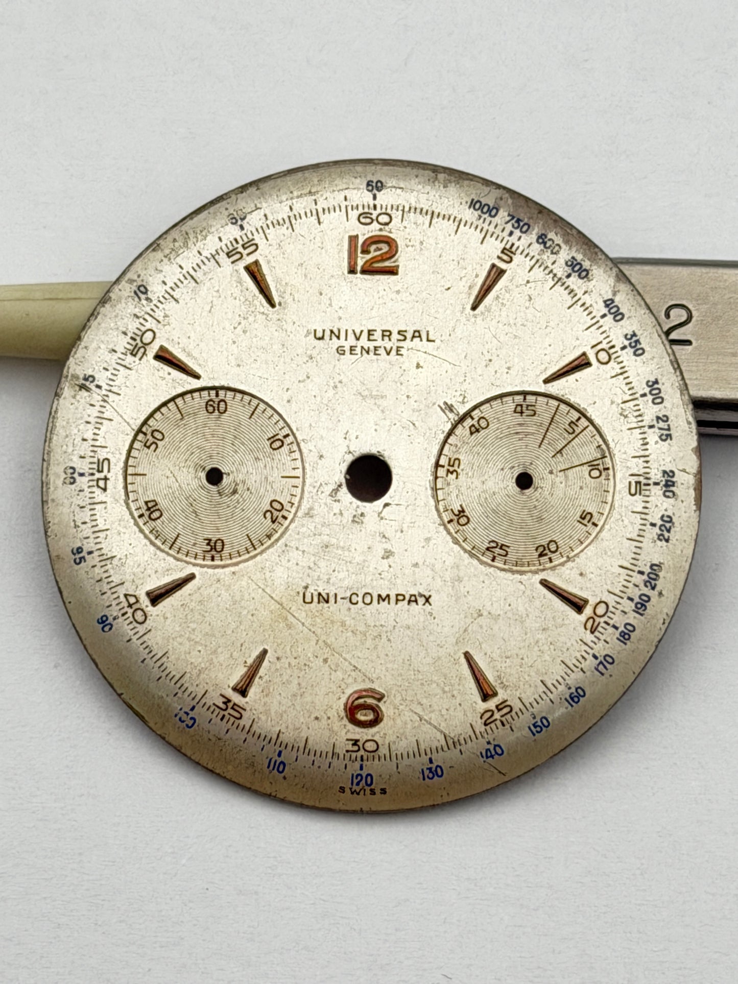 universal geneve unicompax 29.5mm dial quadrante