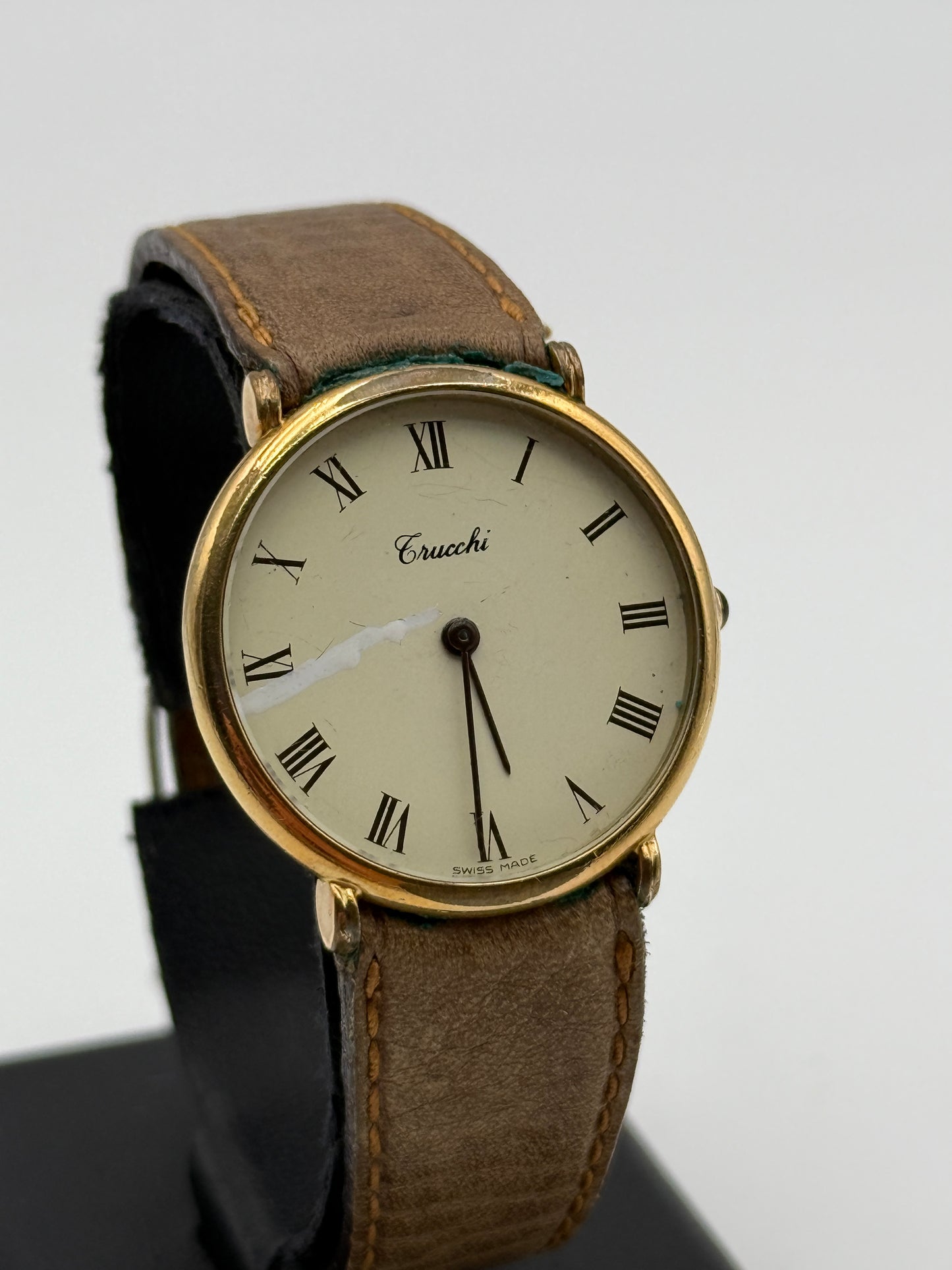 trucchi swiss made watch eta old quartz movement 31mm