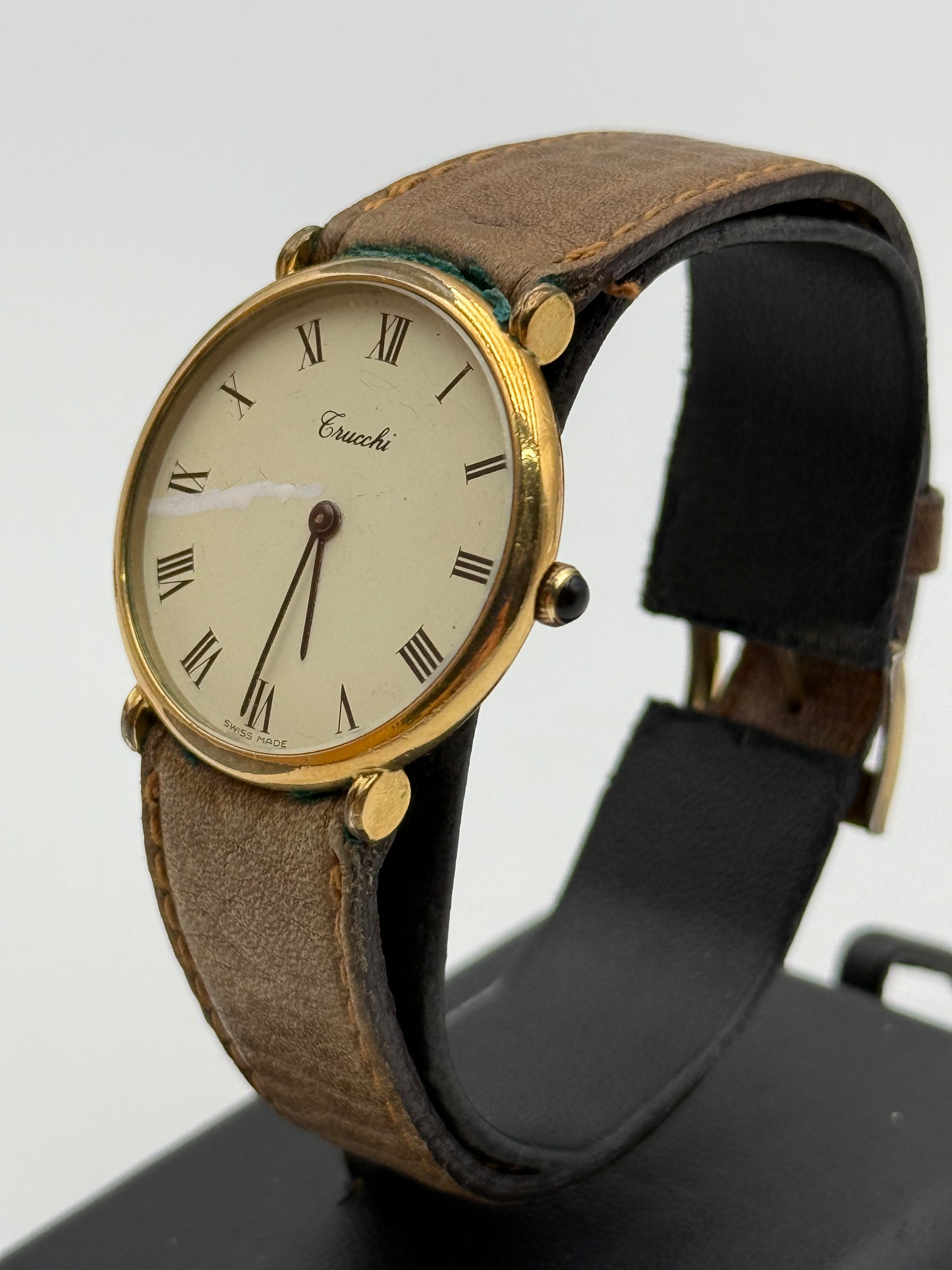 trucchi swiss made watch eta old quartz movement 31mm