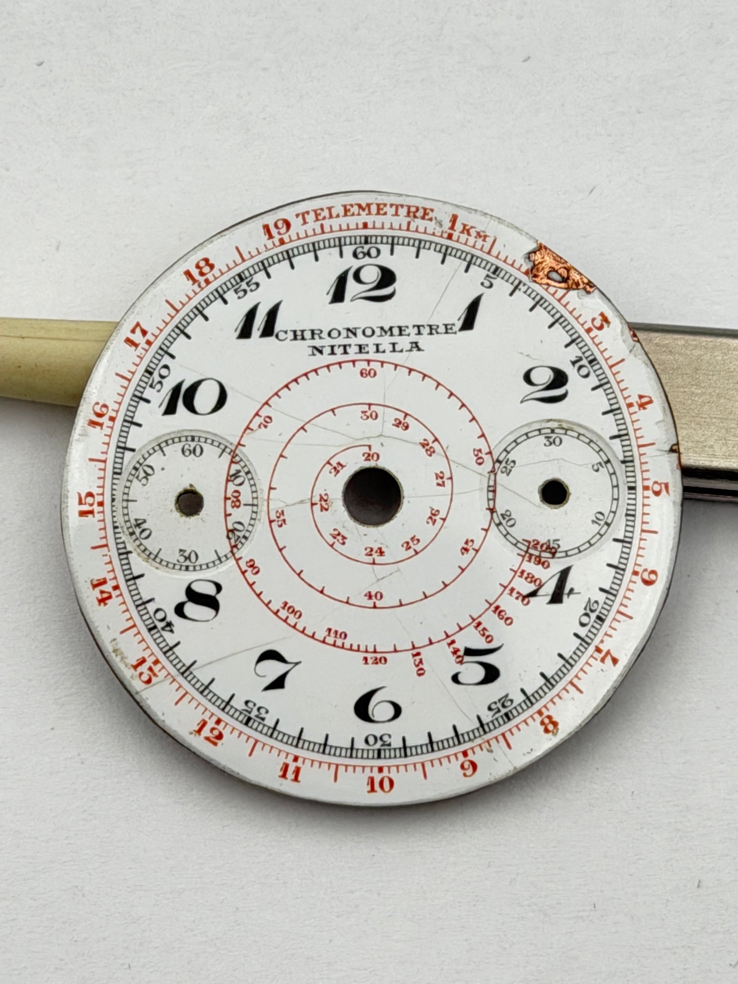 chronogrpahe nitella 28mm dial quadrante