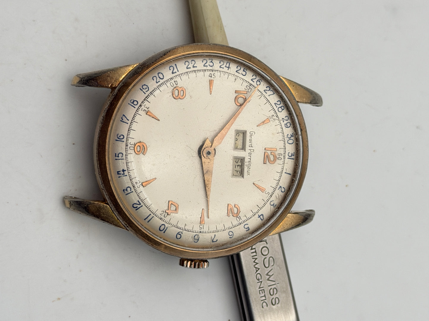 girard perregaux vintage calendar 35mm