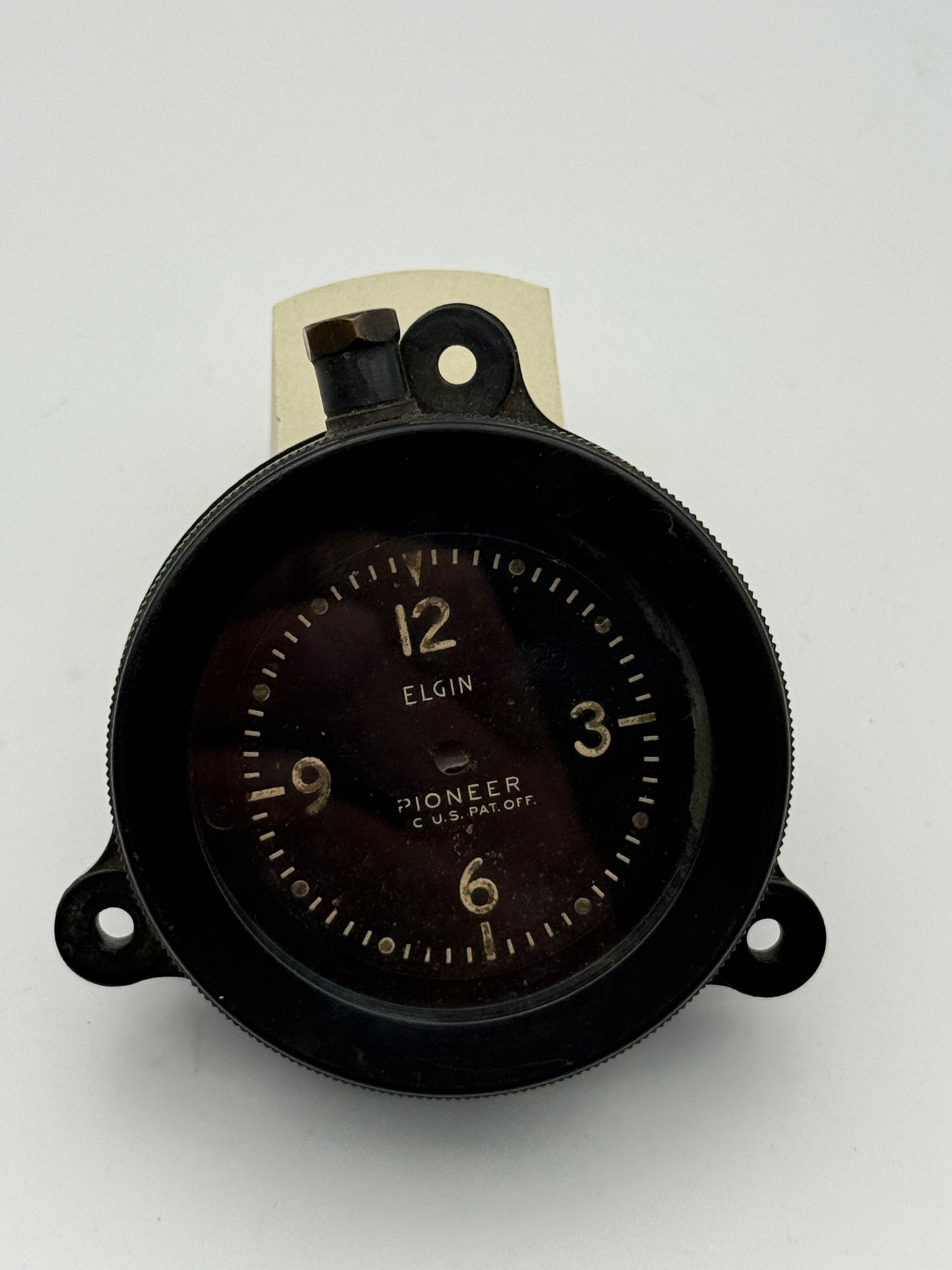 elgin pioneer cus pat off military war watch airplane rare 71mm