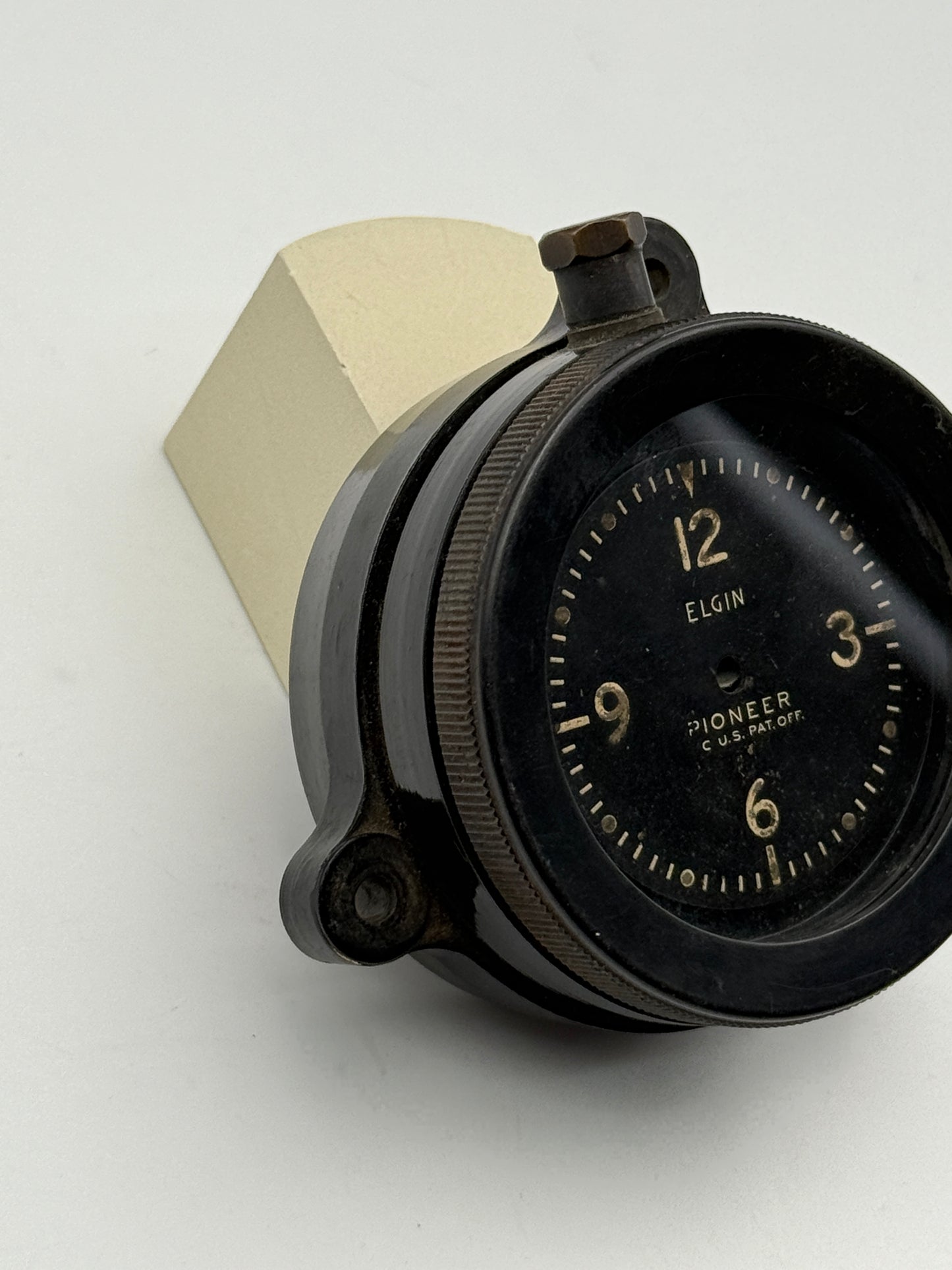 elgin pioneer cus pat off military war watch airplane rare 71mm