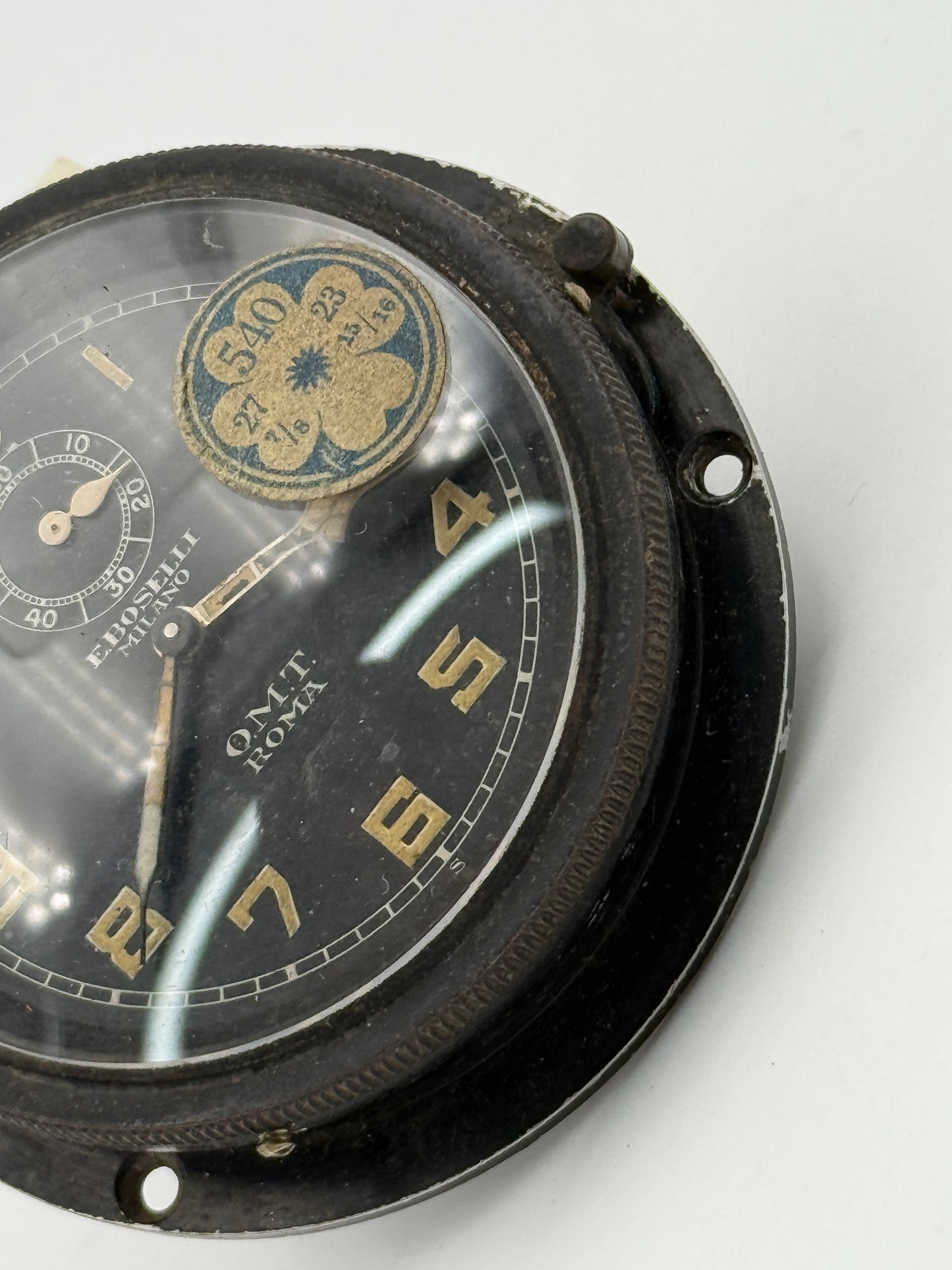 eboselli milano omg roma military watch war airplane vintage 70mm