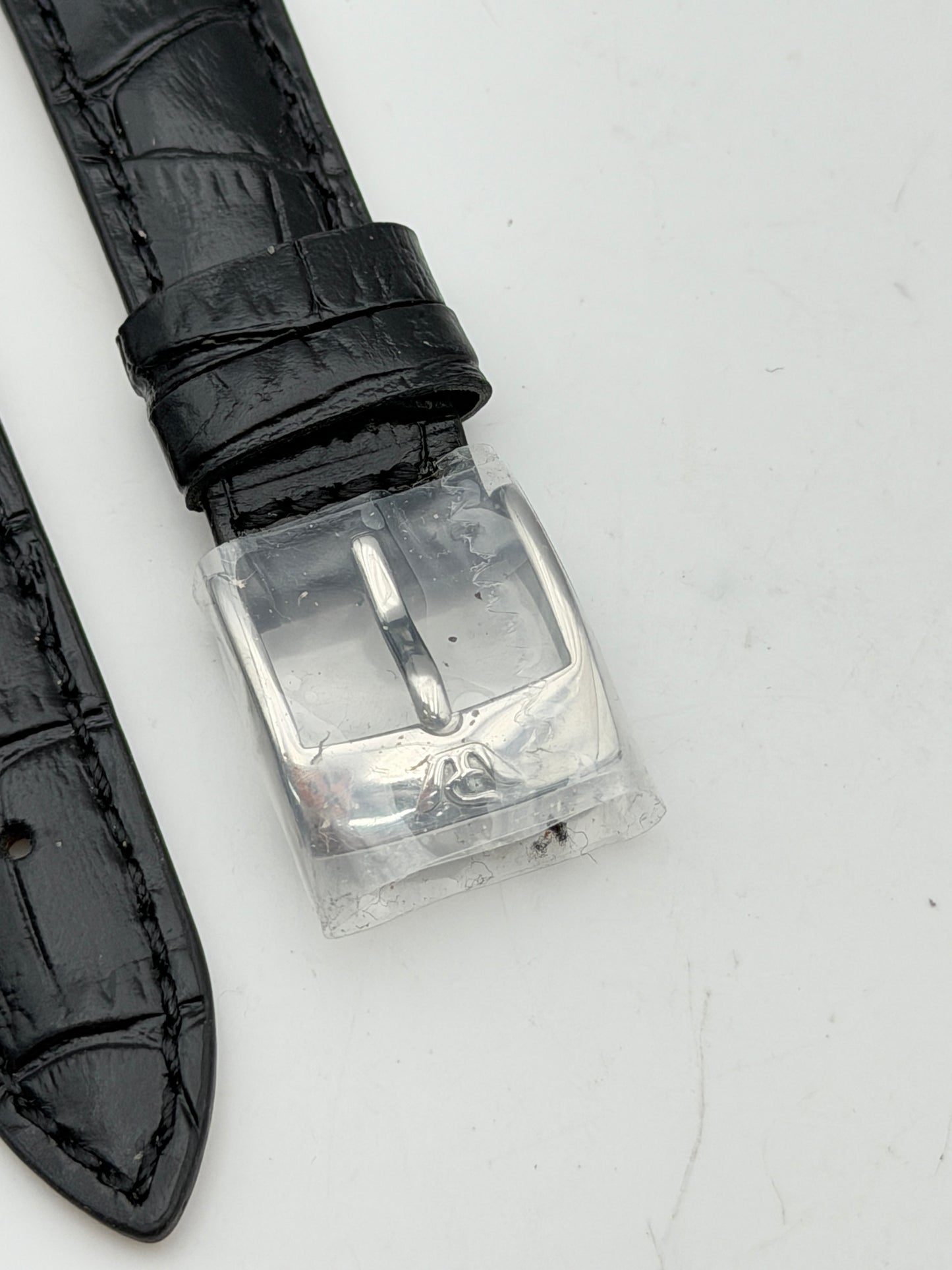 philip watch nero 18mm pelle cinturino strap