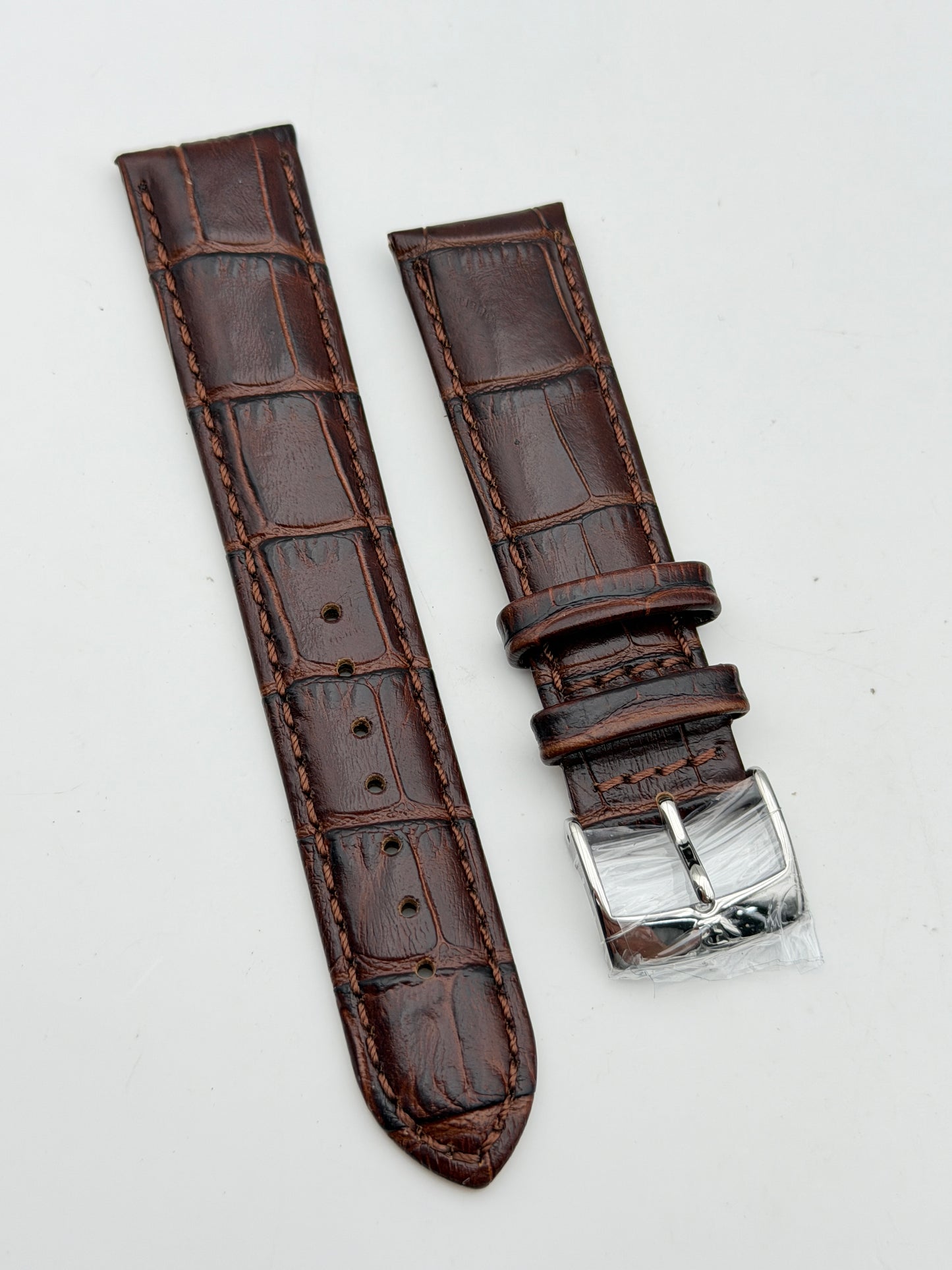philip watch marrone acciaio 20mm pelle cinturino strap