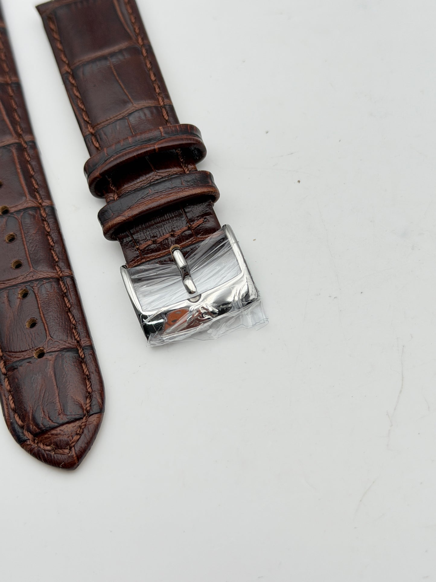 philip watch marrone acciaio 20mm pelle cinturino strap