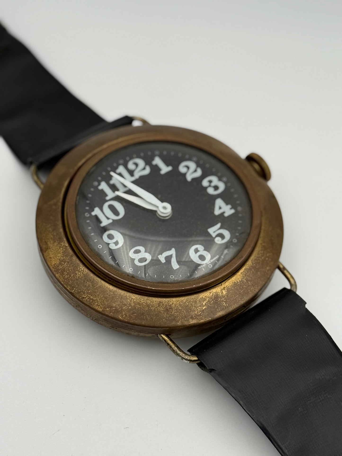 vintage big watch swiss made orologio da parete