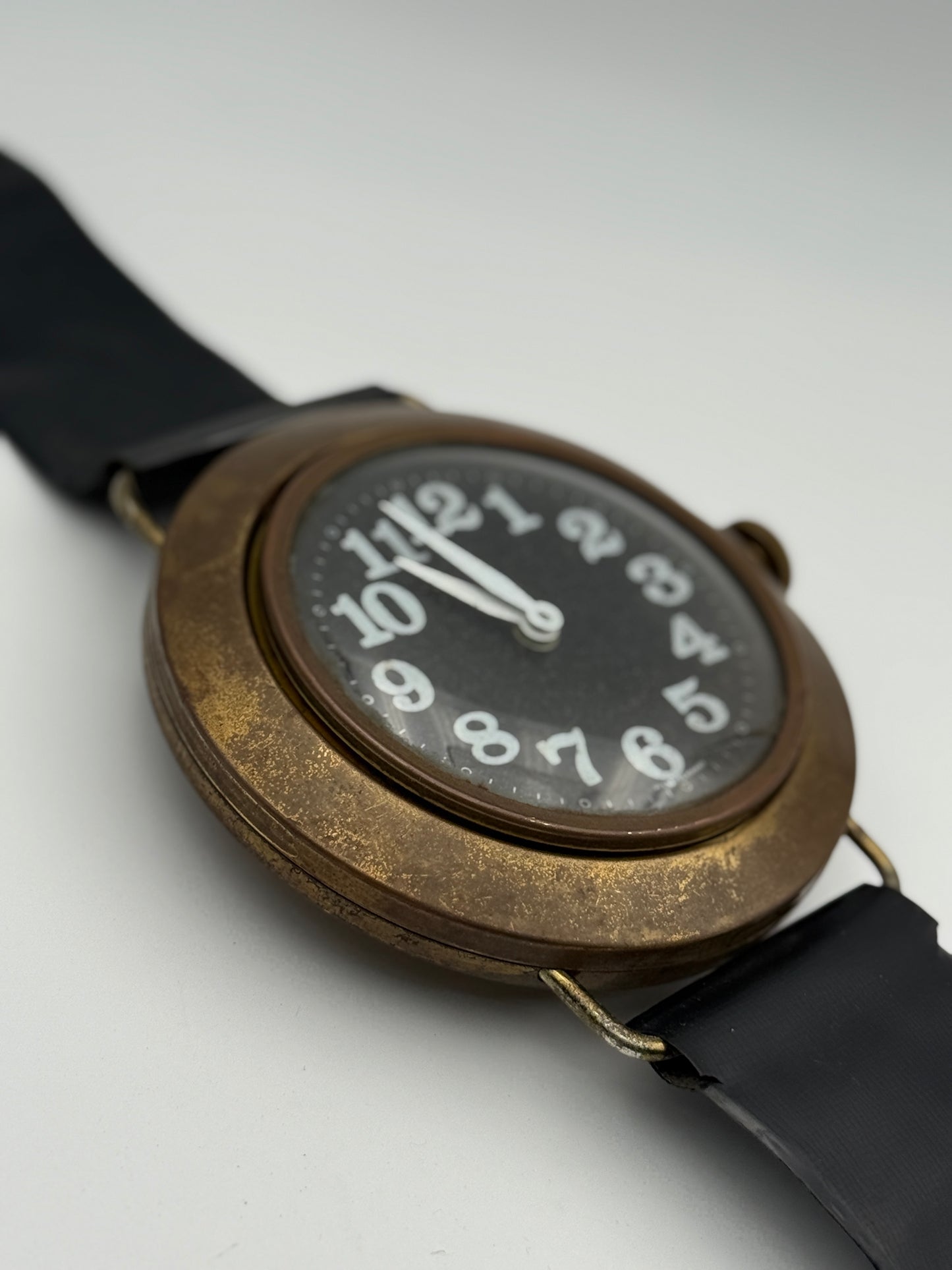 vintage big watch swiss made orologio da parete