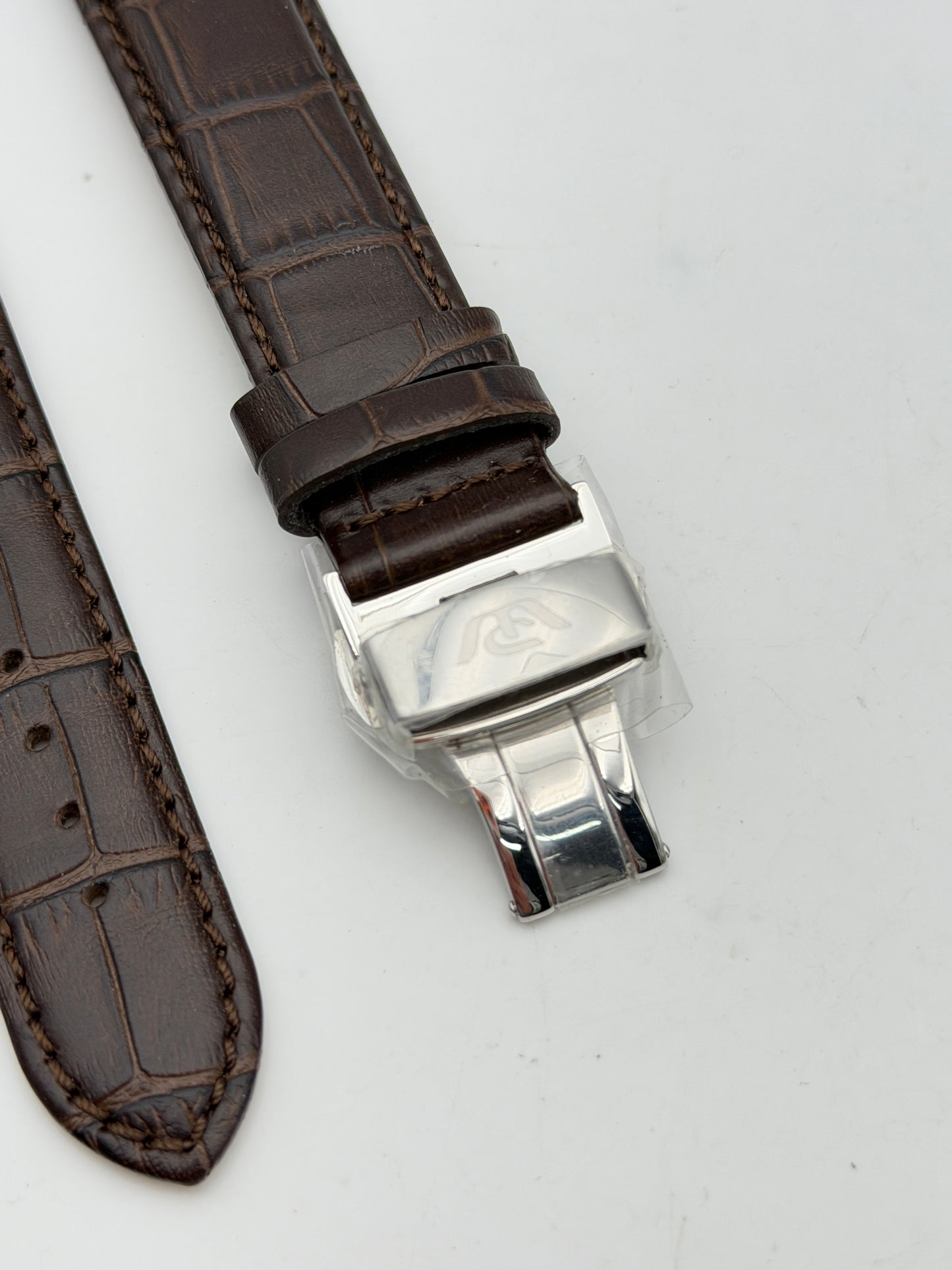 philip watch marrone deployante acciaio 20mm cinturino strap
