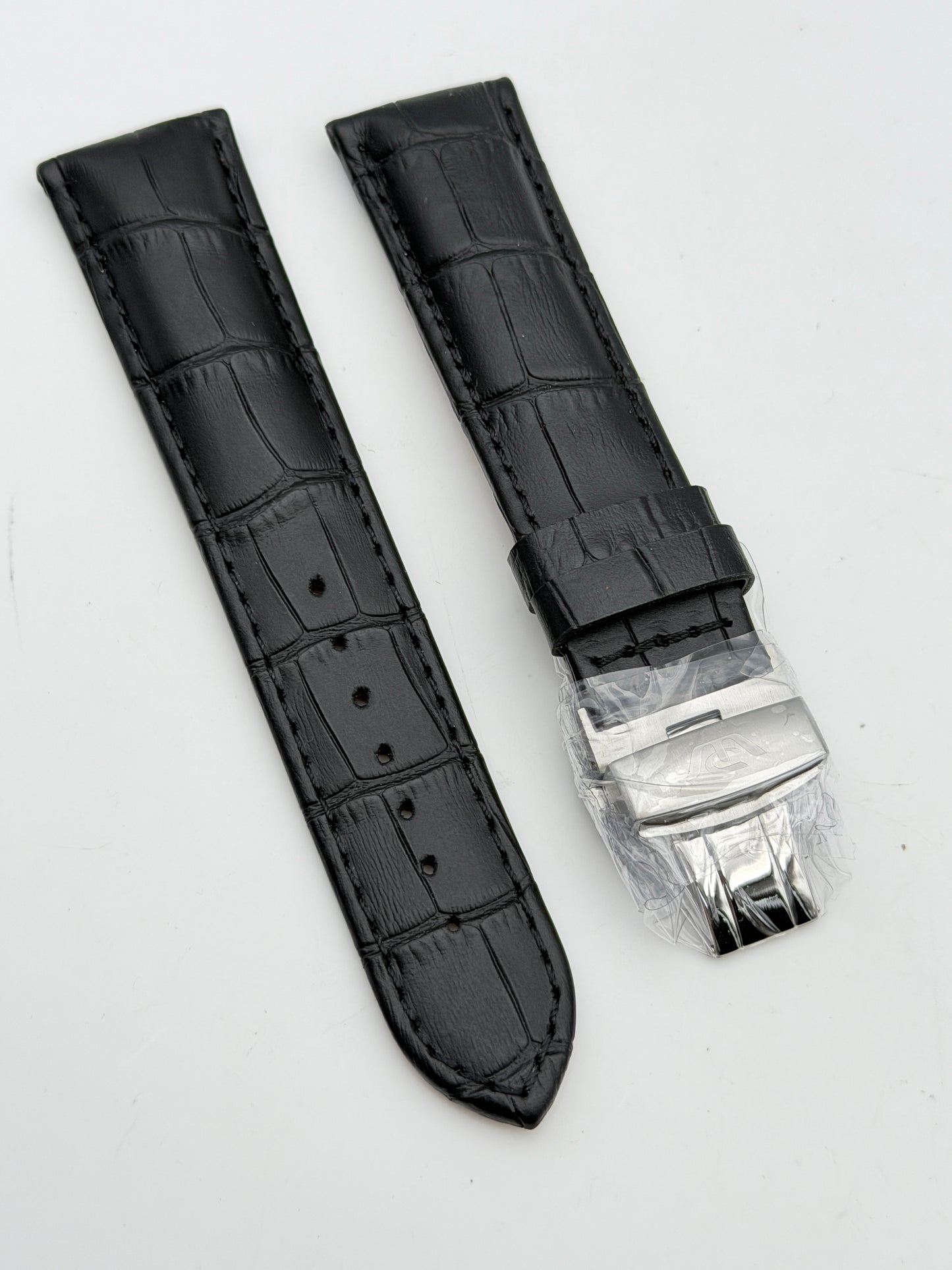 philip watch nero 22mm cinturino strap