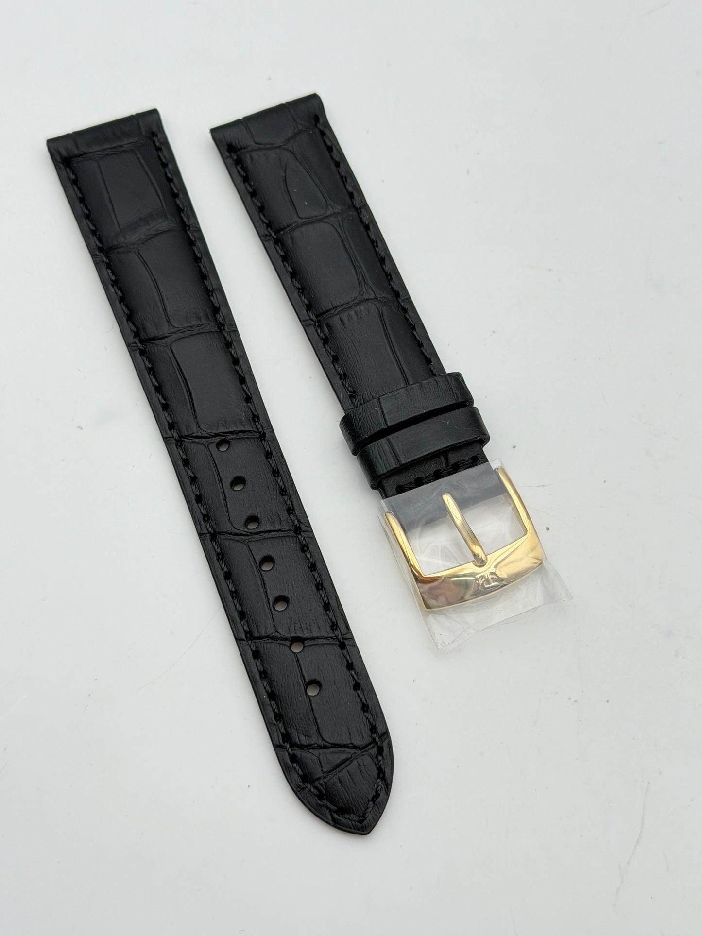 philip watch nero 18mm dorato cinturino strap