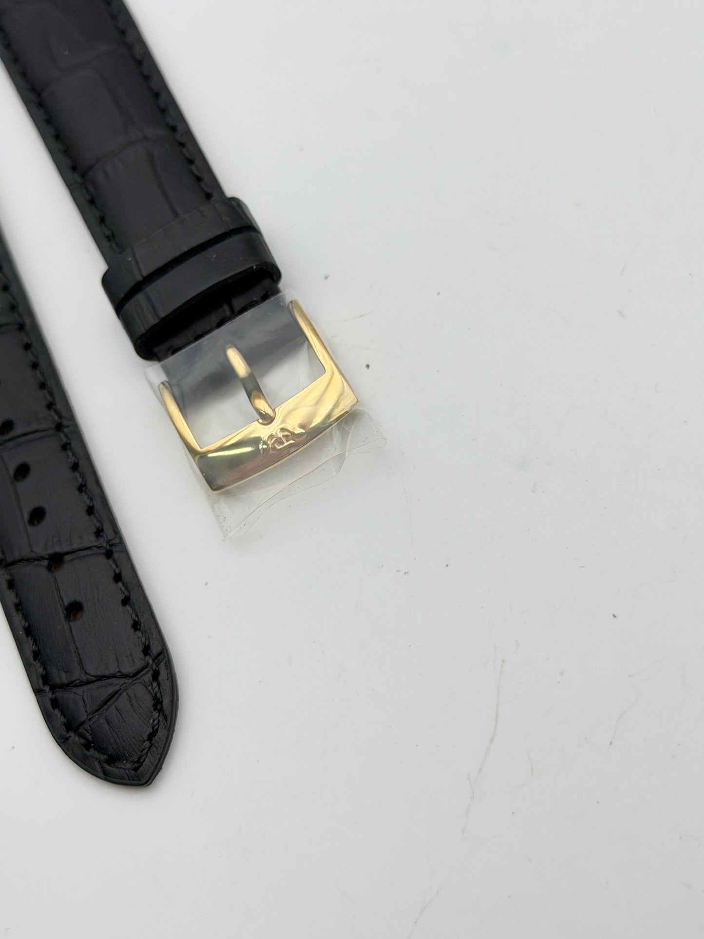 philip watch nero 18mm dorato cinturino strap