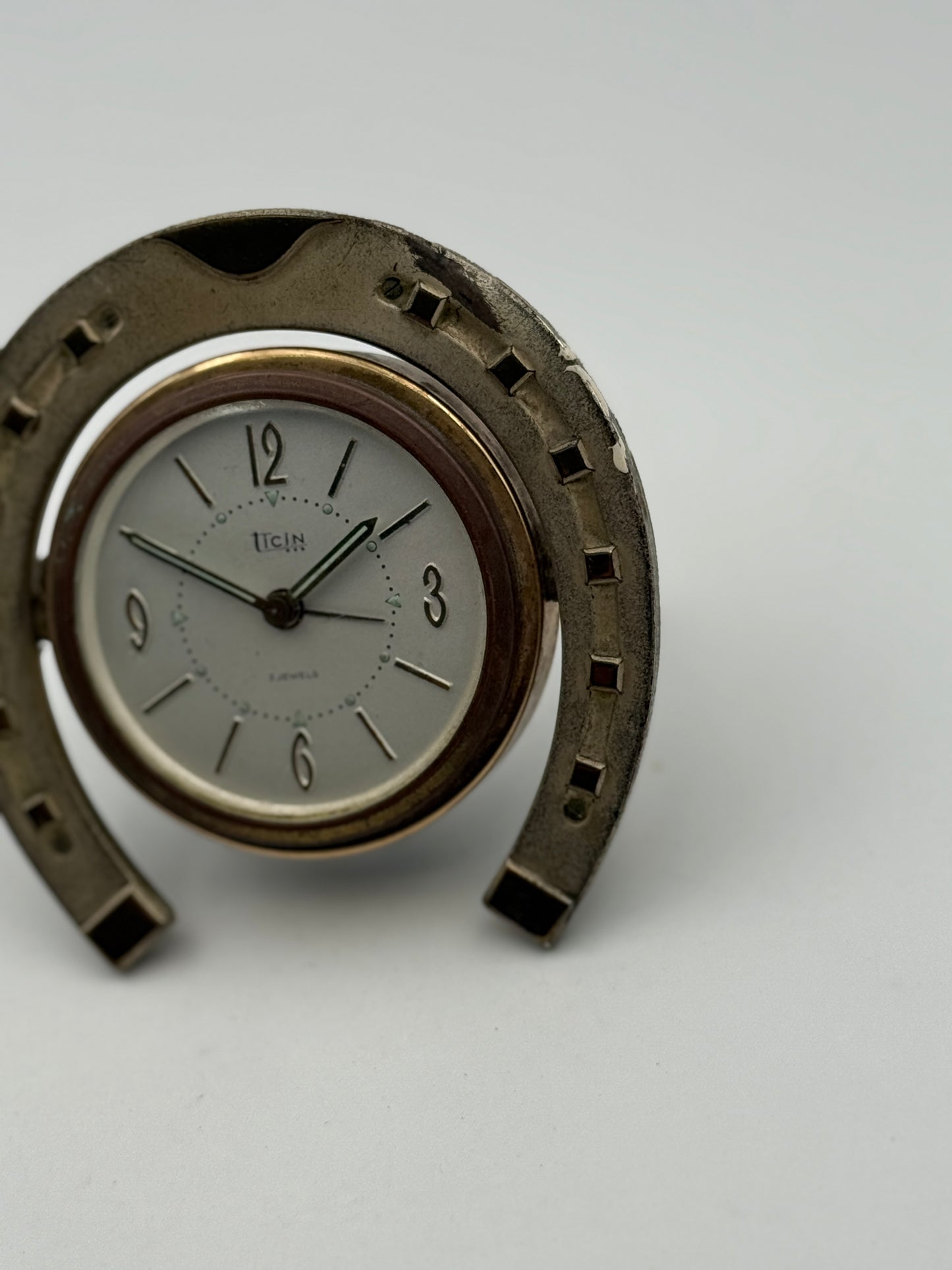 Ticino swiss made horseshoe  sveglia da tavolo