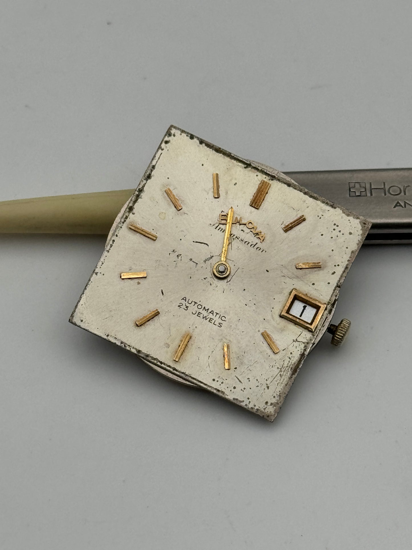 Bulova microrotor buren automatic 12eacd movement movimento