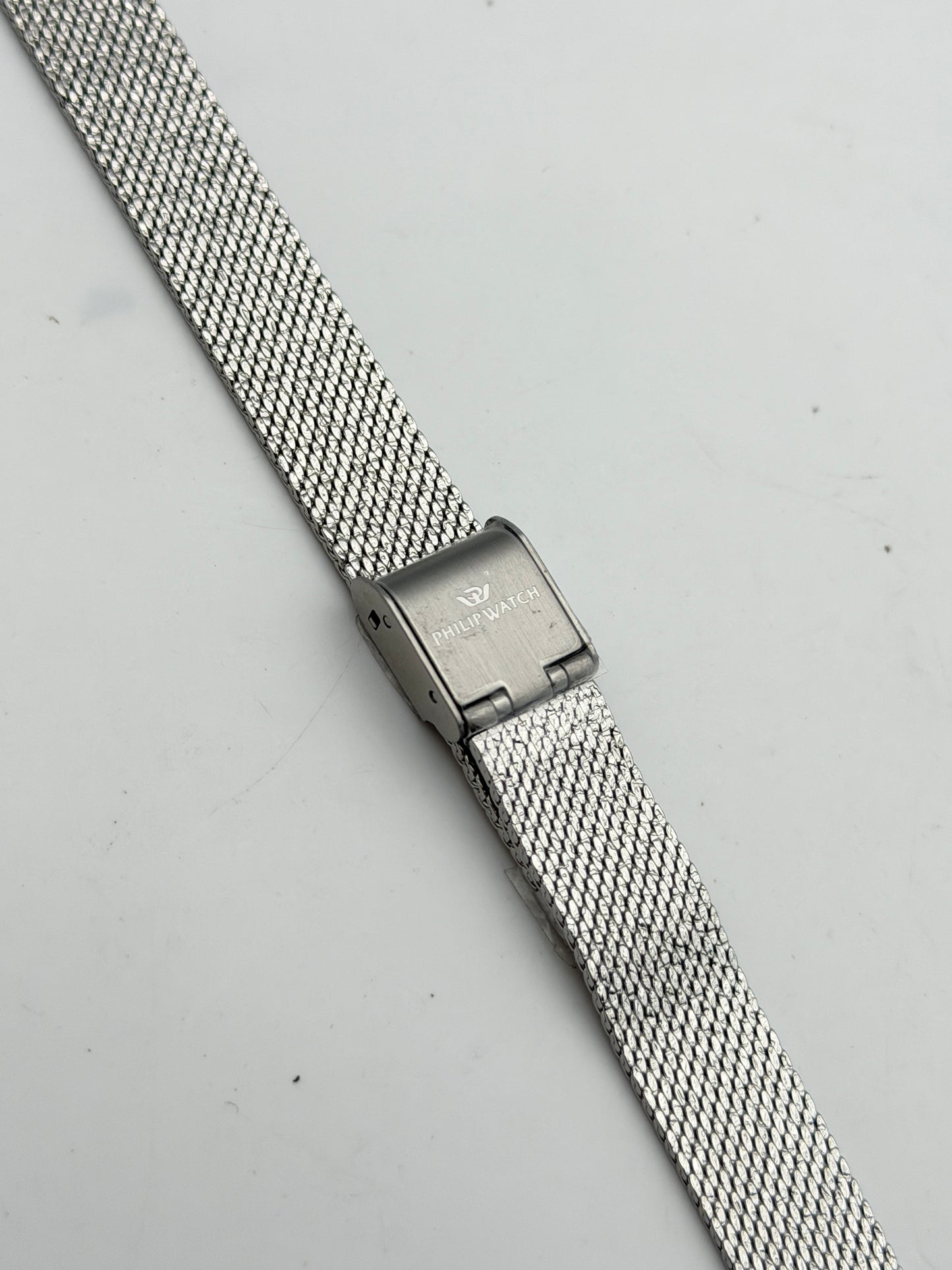 philip watch mesh acciaio 12mm bracciale bracelet steel