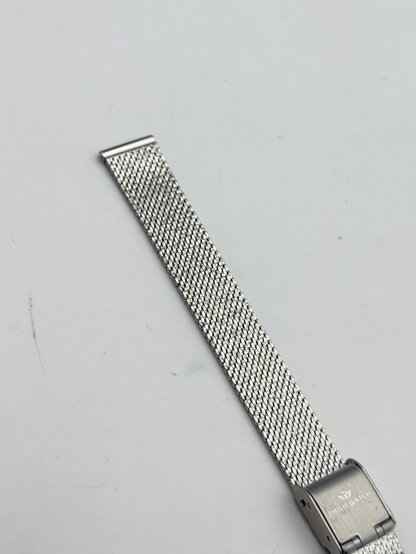 philip watch mesh acciaio 12mm bracciale bracelet steel