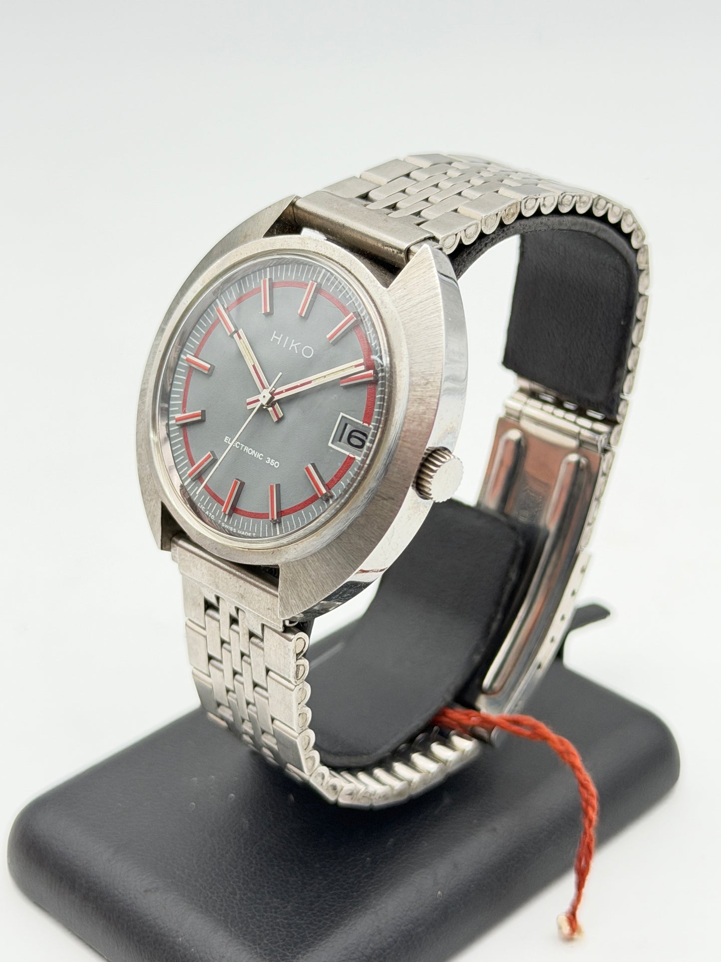 hiko electronic ufo 350 swiss made nos new old stock 39mm